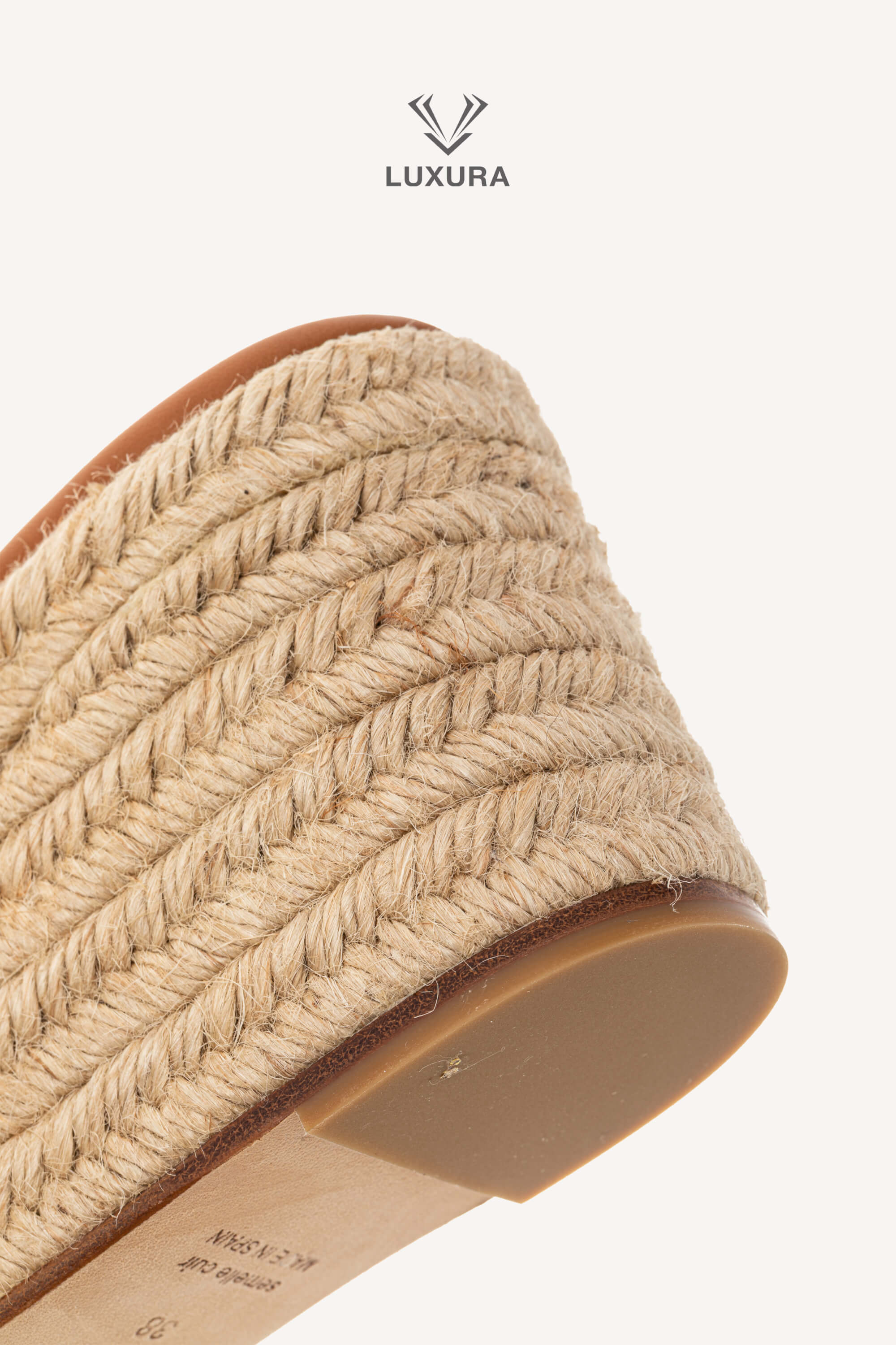 <span style="font-size: 10px;letter-spacing: .15em">HARD TO FIND</span><br> <strong>HERMES</strong><br> <div style="margin-top:10px;font-size:16px">Nappa Ithea Espadrille Wedge Sandals Naturel 38</div><br> - Image 13