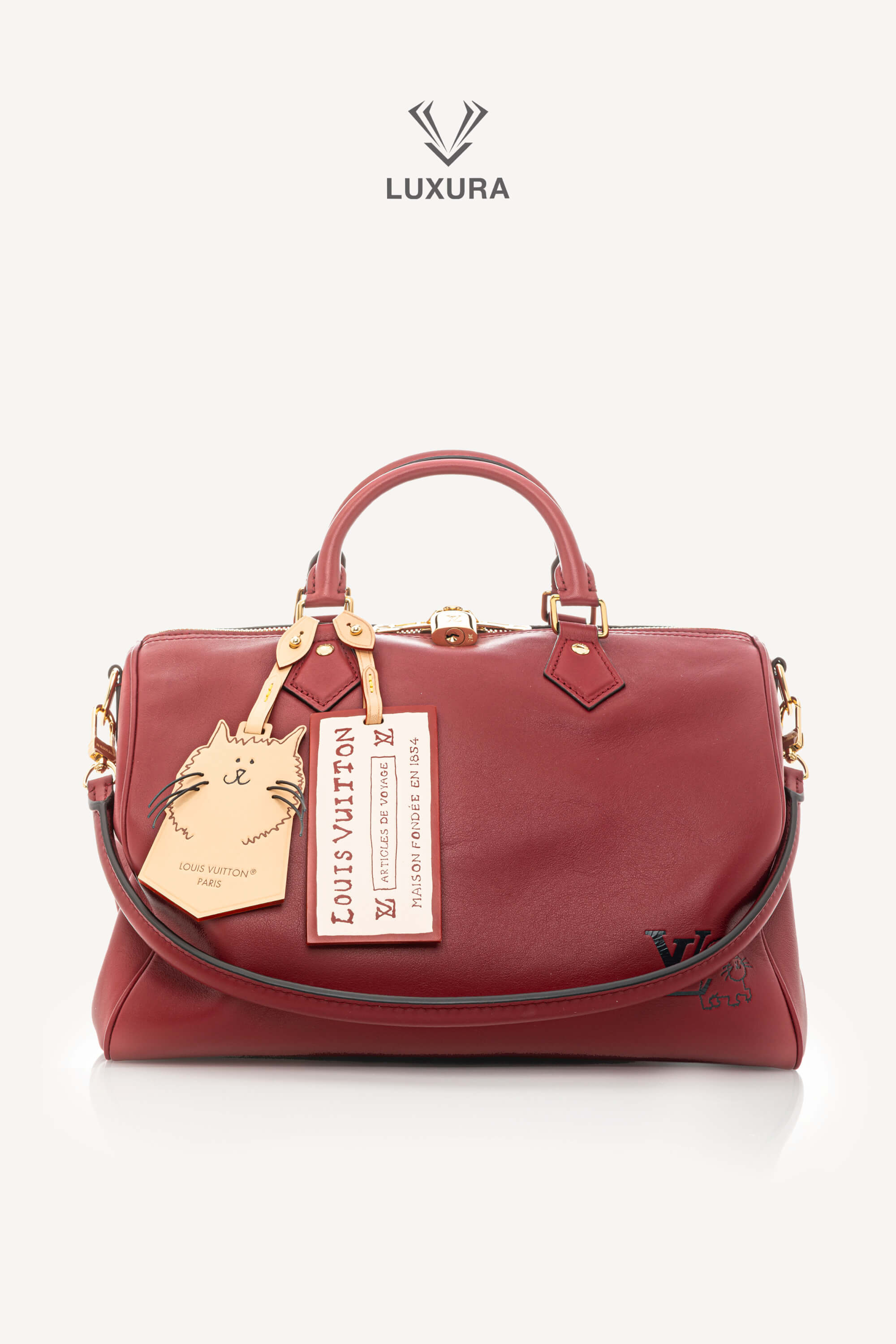 <span style="font-size: 10px;letter-spacing: .15em"></span><br> <strong>LOUIS VUITTON</strong><br> <div style="margin-top:10px;font-size:16px">Travels With Grace Coddington Speedy Soft 30</div><br> - Image 5