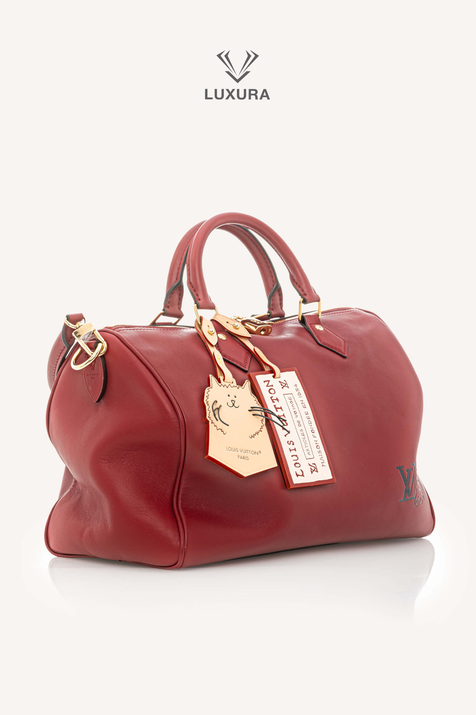 <span style="font-size: 10px;letter-spacing: .15em"></span><br> <strong>LOUIS VUITTON</strong><br> <div style="margin-top:10px;font-size:16px">Travels With Grace Coddington Speedy Soft 30</div><br> - Image 3