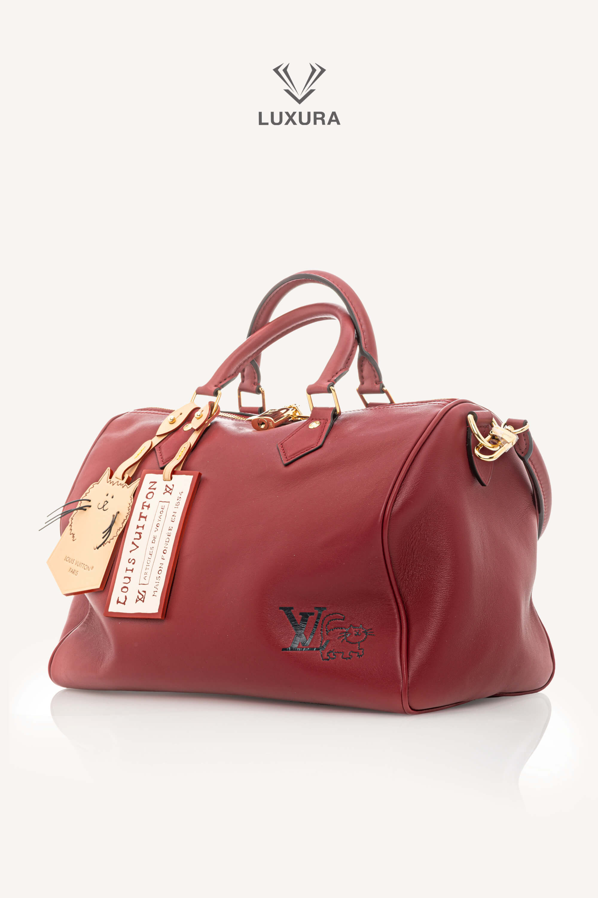 <span style="font-size: 10px;letter-spacing: .15em"></span><br> <strong>LOUIS VUITTON</strong><br> <div style="margin-top:10px;font-size:16px">Travels With Grace Coddington Speedy Soft 30</div><br> - Image 7