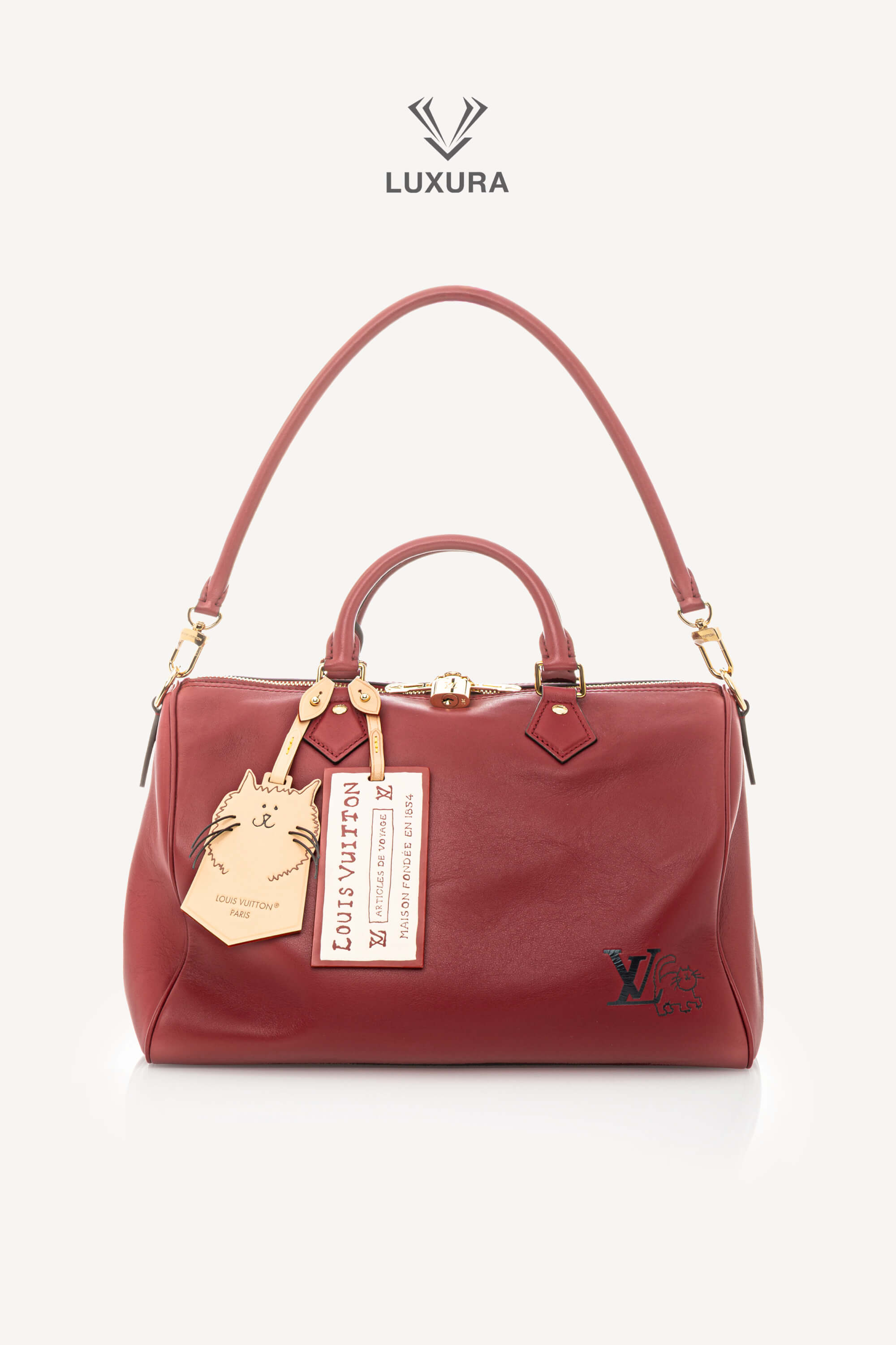 <span style="font-size: 10px;letter-spacing: .15em"></span><br> <strong>LOUIS VUITTON</strong><br> <div style="margin-top:10px;font-size:16px">Travels With Grace Coddington Speedy Soft 30</div><br> - Image 4