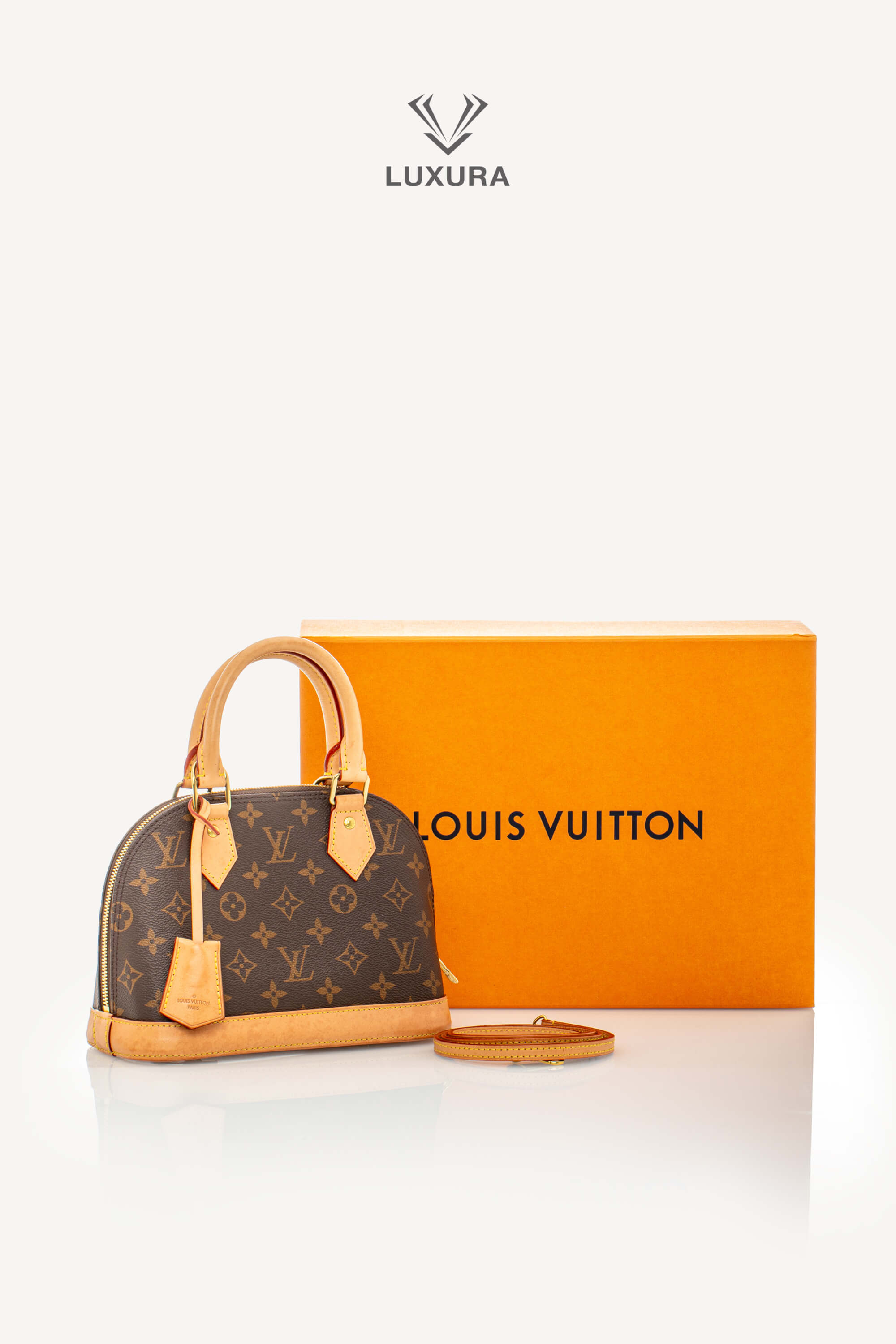 <span style="font-size: 10px;letter-spacing: .15em">BEST DEAL</span><br> <strong>LOUIS VUITTON</strong><br> <div style="margin-top:10px;font-size:16px">Alma BB Monogram Canvas M46990</div><br> - Image 2