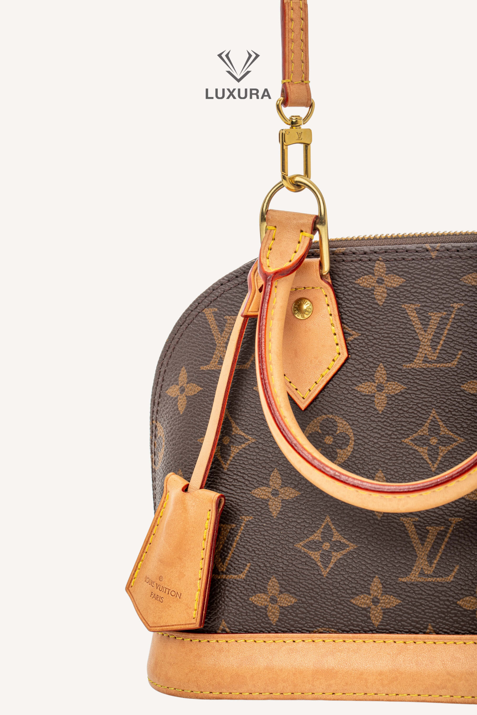 <span style="font-size: 10px;letter-spacing: .15em">BEST DEAL</span><br> <strong>LOUIS VUITTON</strong><br> <div style="margin-top:10px;font-size:16px">Alma BB Monogram Canvas M46990</div><br> - Image 13