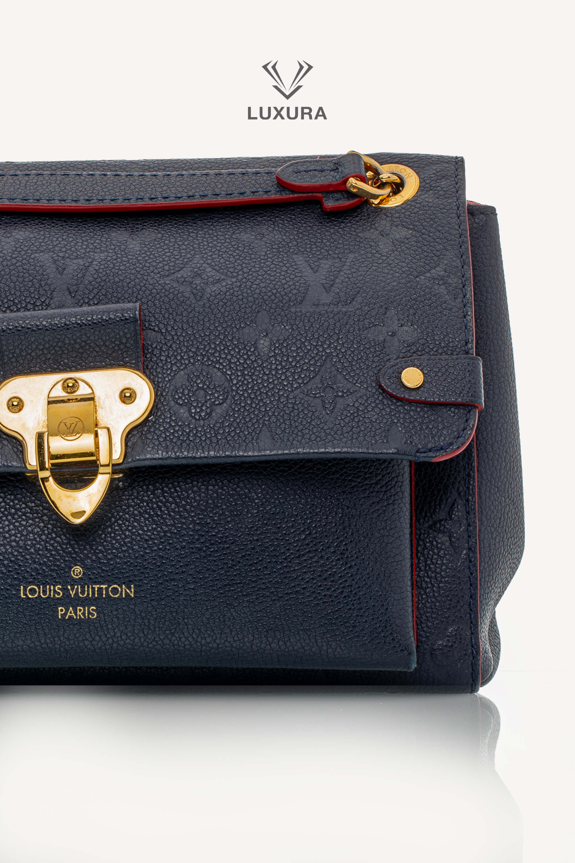 <span style="font-size: 10px;letter-spacing: .15em">HARD TO FIND</span><br> <strong>LOUIS VUITTON</strong><br> <div style="margin-top:10px;font-size:16px">Empreinte Vavin PM Marine Rouge M52271</div><br> - Image 10