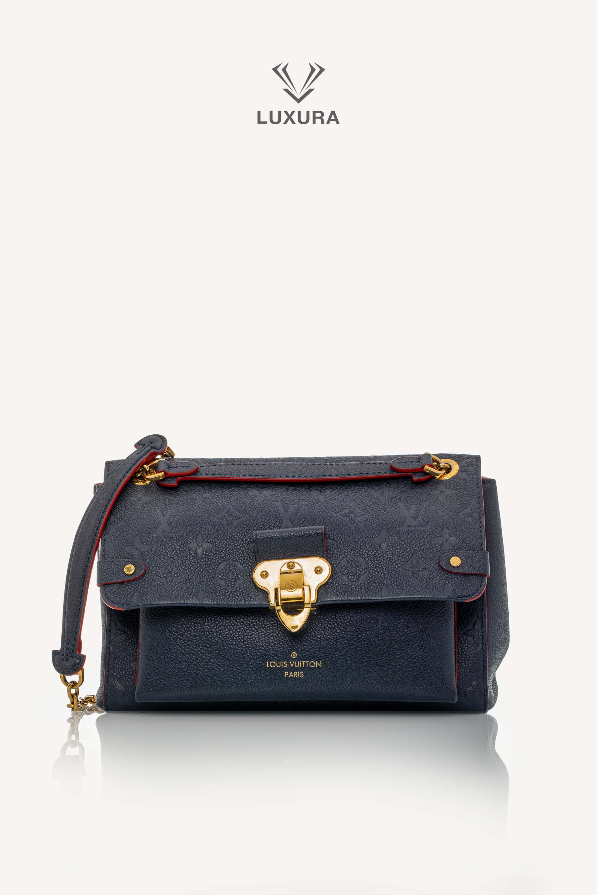 <span style="font-size: 10px;letter-spacing: .15em">HARD TO FIND</span><br> <strong>LOUIS VUITTON</strong><br> <div style="margin-top:10px;font-size:16px">Empreinte Vavin PM Marine Rouge M52271</div><br>