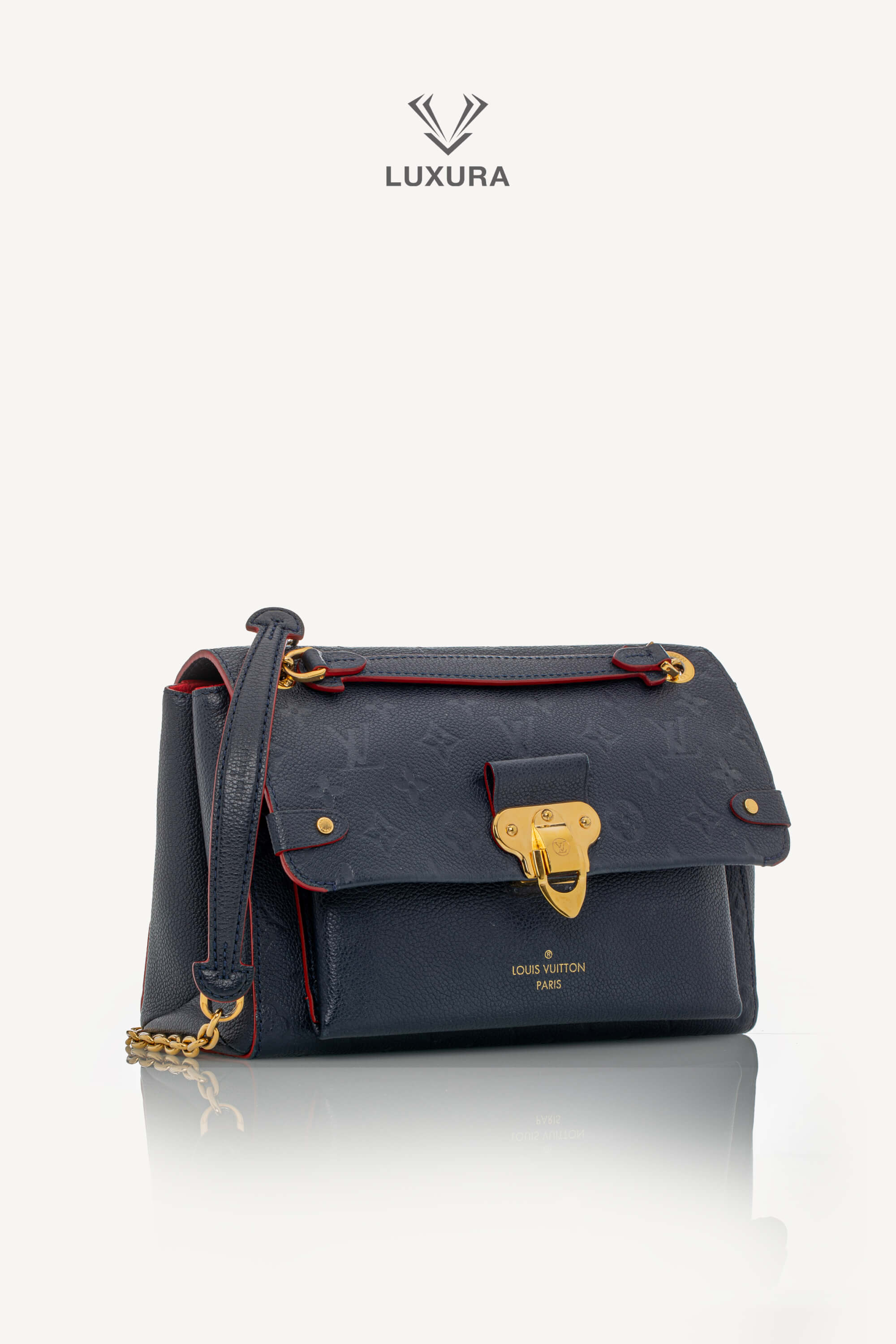<span style="font-size: 10px;letter-spacing: .15em">HARD TO FIND</span><br> <strong>LOUIS VUITTON</strong><br> <div style="margin-top:10px;font-size:16px">Empreinte Vavin PM Marine Rouge M52271</div><br> - Image 3
