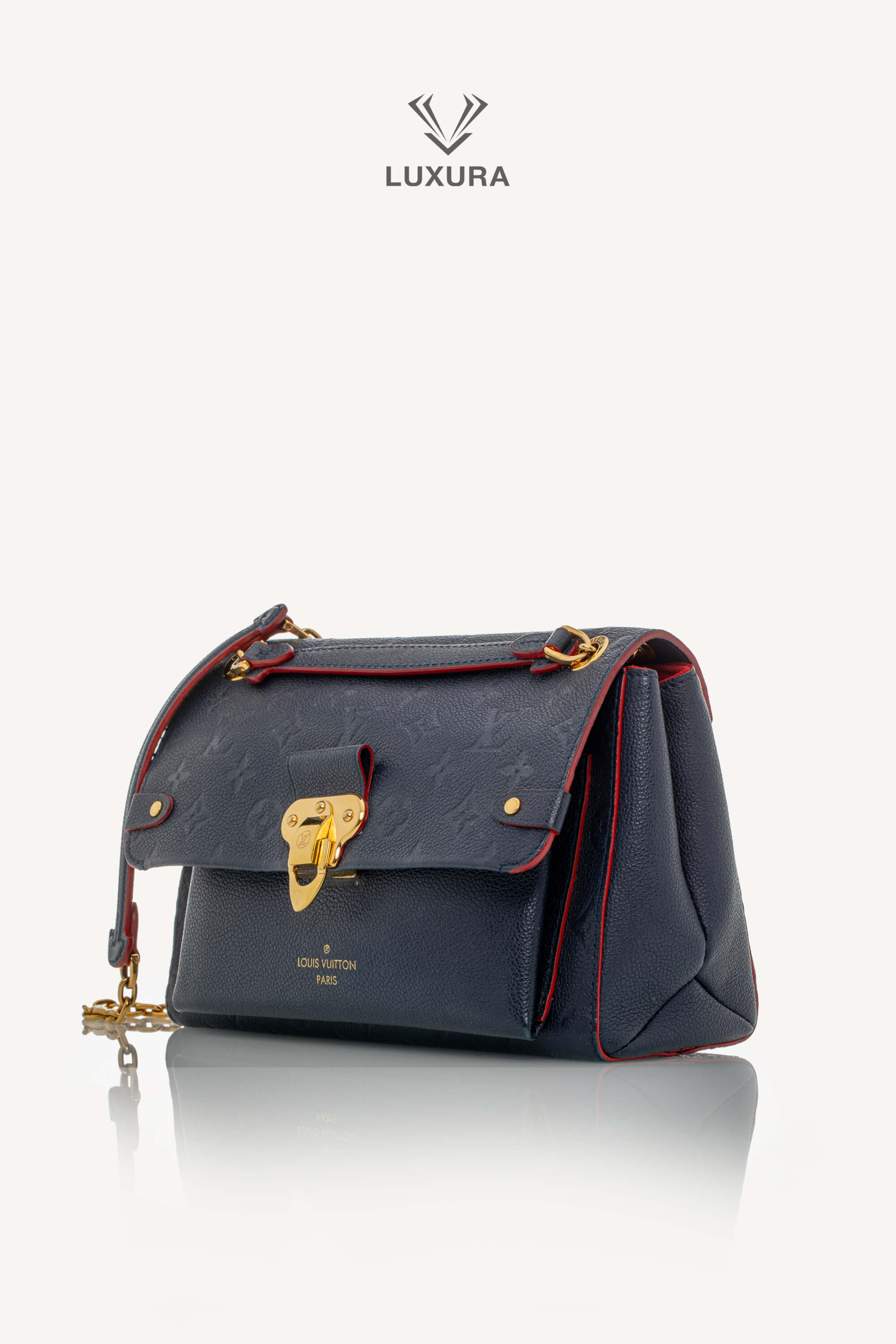 <span style="font-size: 10px;letter-spacing: .15em">HARD TO FIND</span><br> <strong>LOUIS VUITTON</strong><br> <div style="margin-top:10px;font-size:16px">Empreinte Vavin PM Marine Rouge M52271</div><br> - Image 8