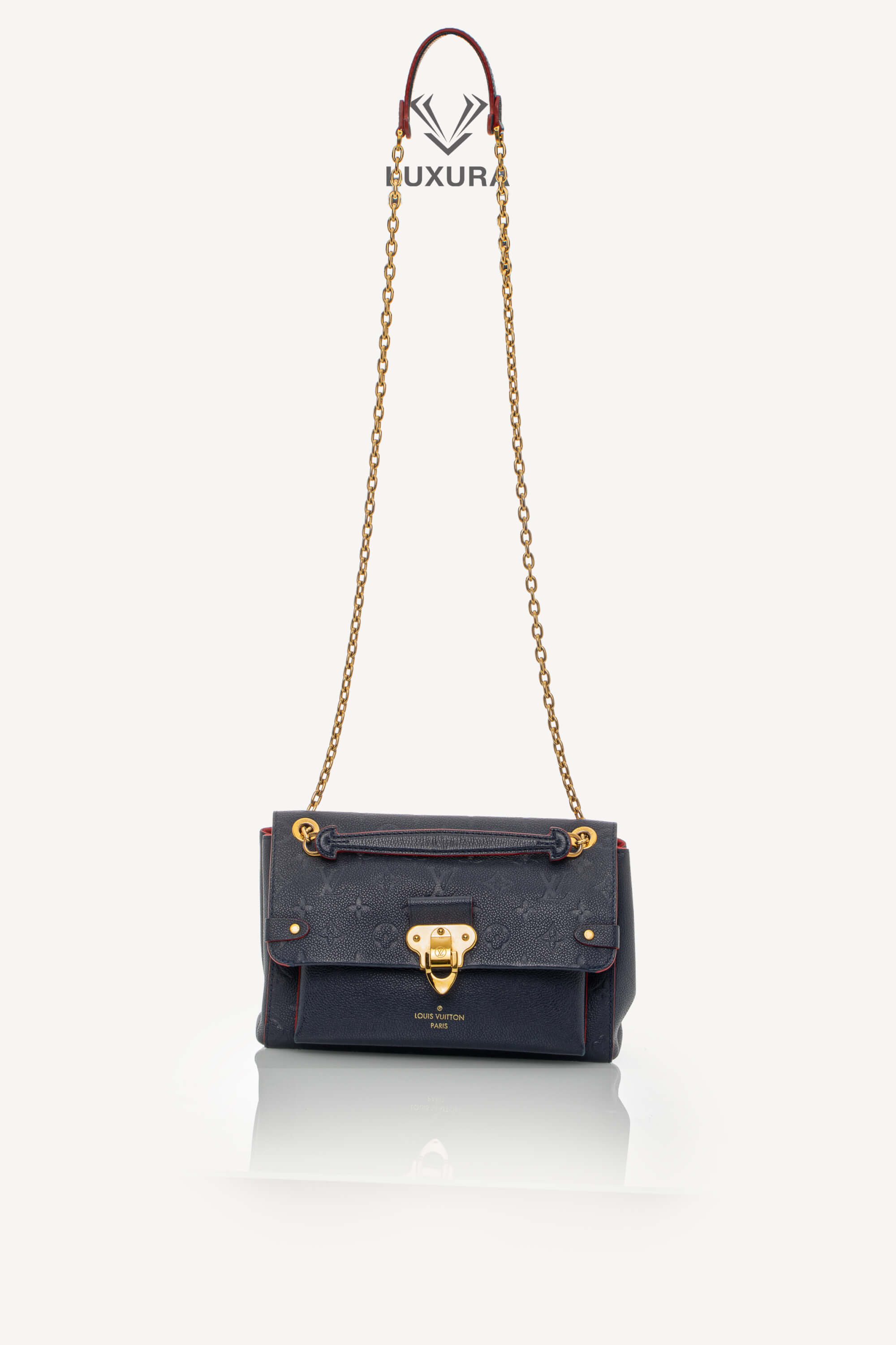 <span style="font-size: 10px;letter-spacing: .15em">HARD TO FIND</span><br> <strong>LOUIS VUITTON</strong><br> <div style="margin-top:10px;font-size:16px">Empreinte Vavin PM Marine Rouge M52271</div><br> - Image 5