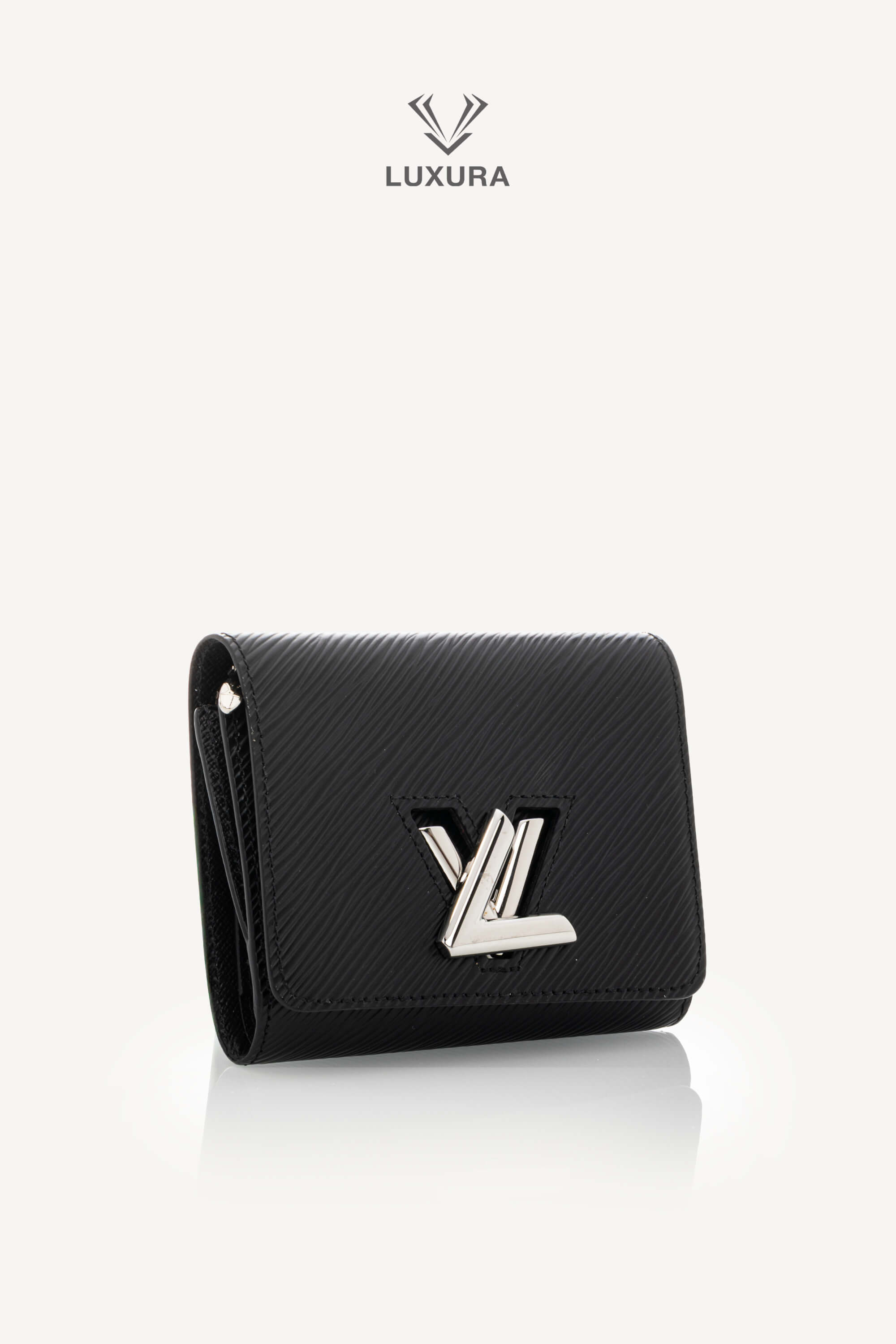 <span style="font-size: 10px;letter-spacing: .15em">HARD TO FIND</span><br> <strong>LOUIS VUITTON</strong><br> <div style="margin-top:10px;font-size:16px">Epi Twist Compact Wallet Black M64413</div><br> - Image 3