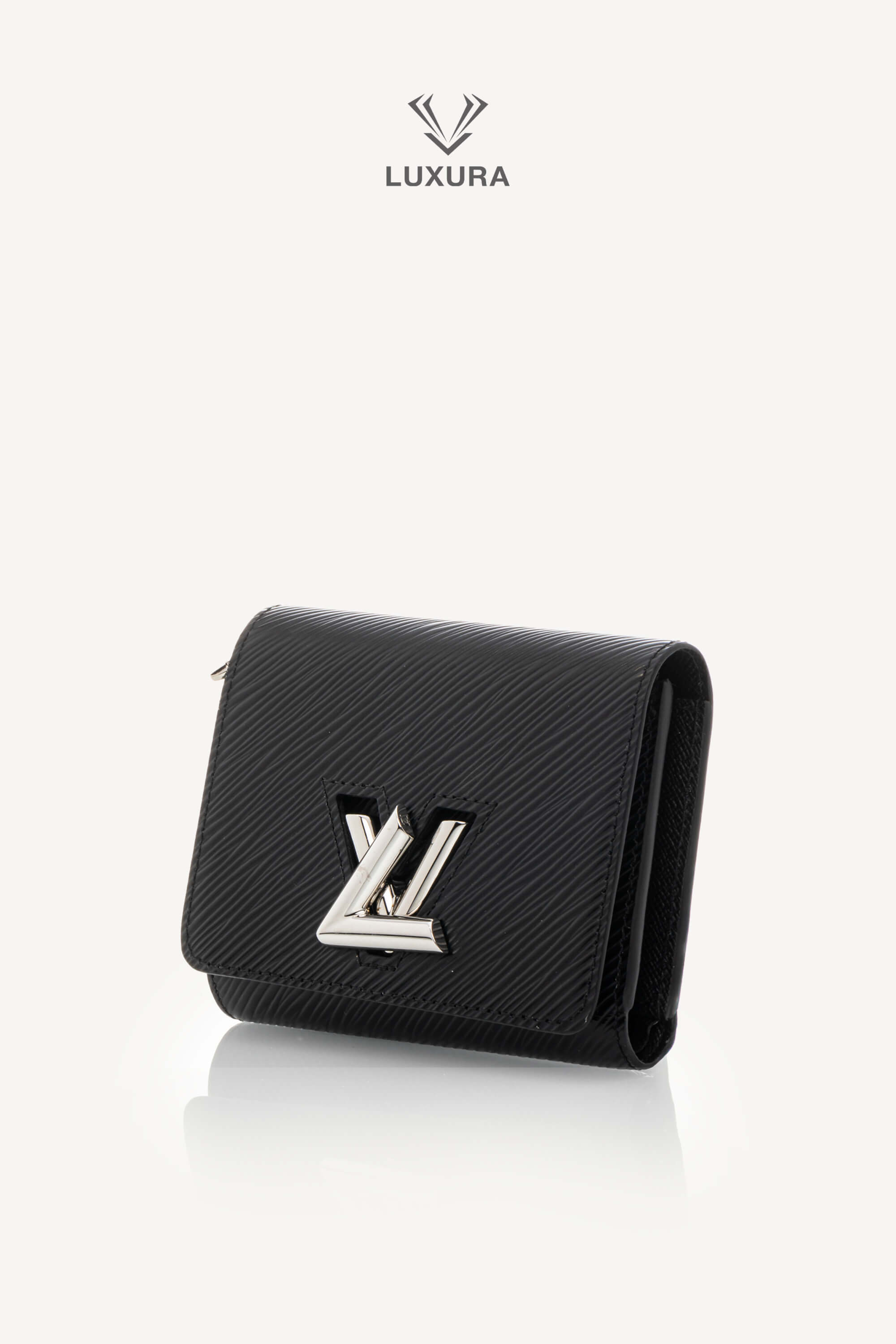 <span style="font-size: 10px;letter-spacing: .15em">HARD TO FIND</span><br> <strong>LOUIS VUITTON</strong><br> <div style="margin-top:10px;font-size:16px">Epi Twist Compact Wallet Black M64413</div><br> - Image 6