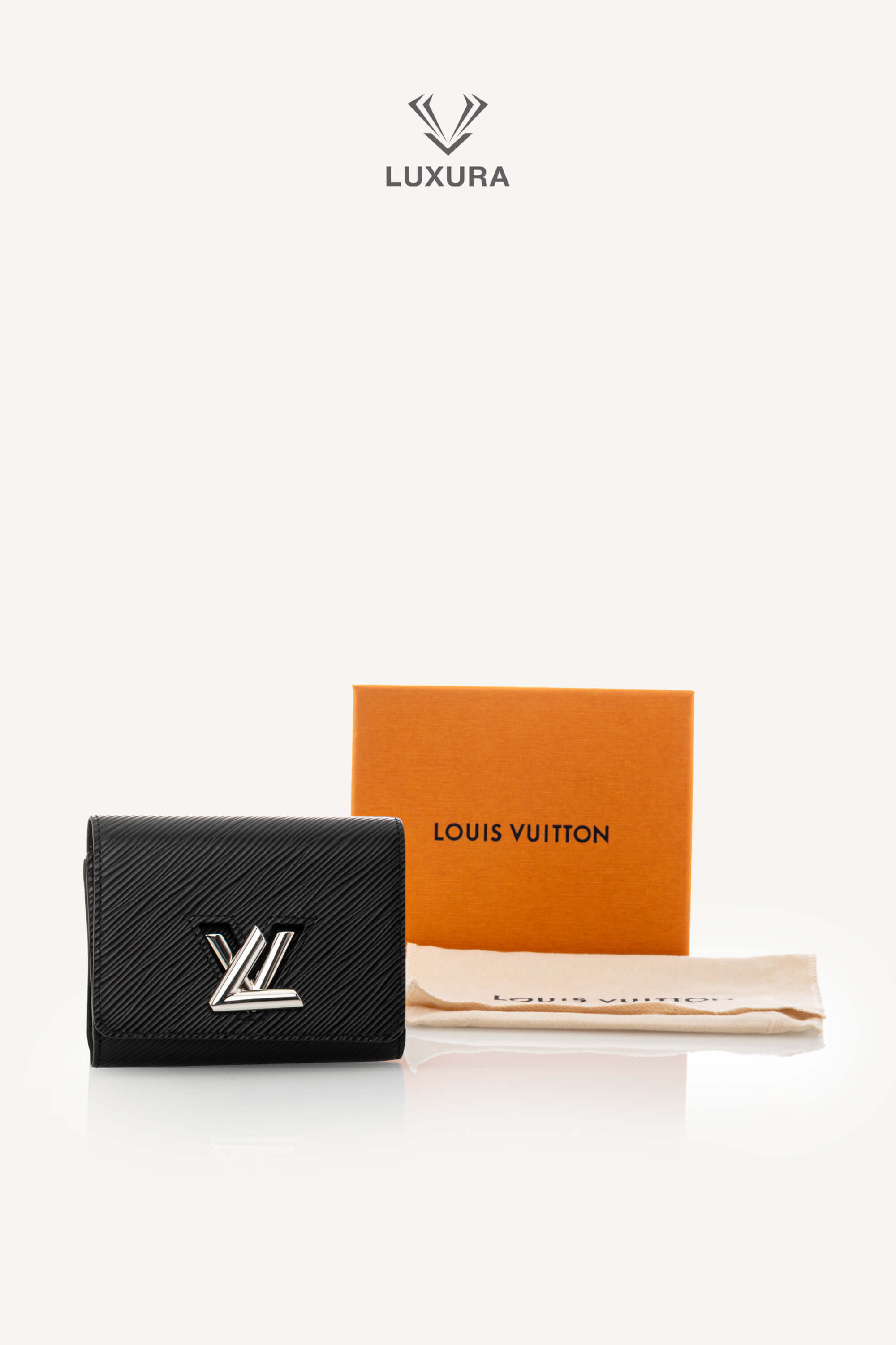 <span style="font-size: 10px;letter-spacing: .15em">HARD TO FIND</span><br> <strong>LOUIS VUITTON</strong><br> <div style="margin-top:10px;font-size:16px">Epi Twist Compact Wallet Black M64413</div><br> - Image 2