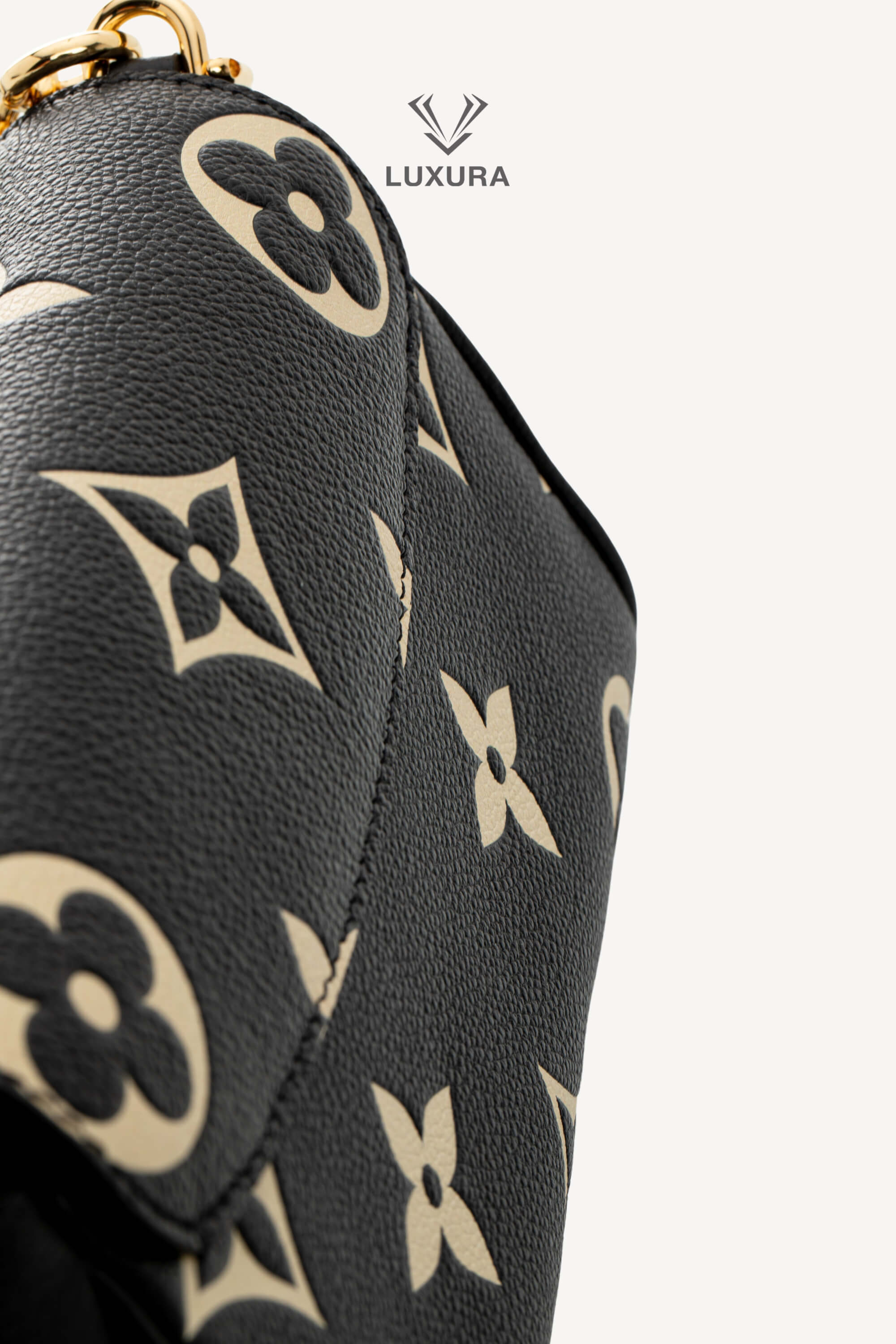 WeLove | Louis Vuitton Favorite Bag Bicolor Monogram Empreinte Leather Black Beige | HBLEB00227406 | imagine 11