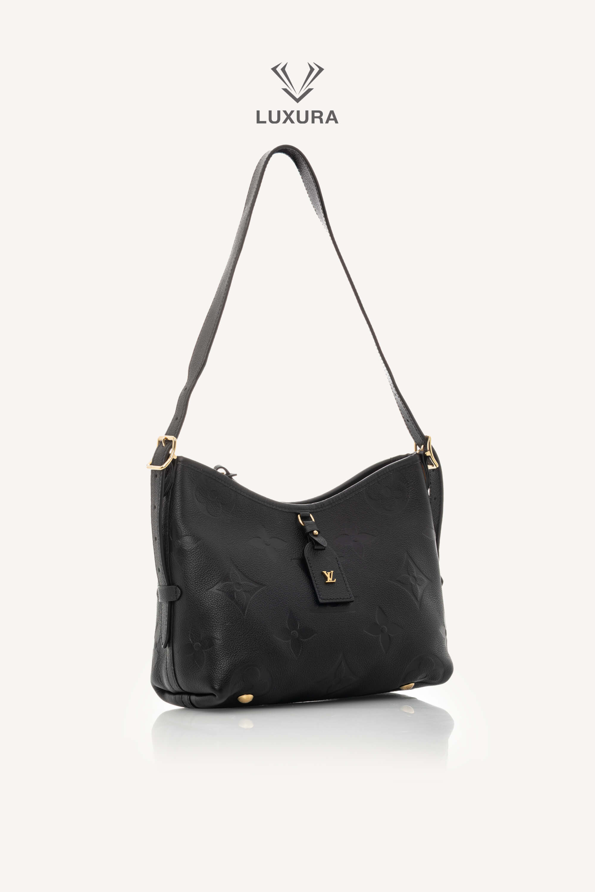 <span style="font-size: 10px;letter-spacing: .15em">HARD TO FIND</span><br>            <strong>LOUIS VUITTON</strong><br>            <div style="margin-top:10px;font-size:16px">Monogram Empreinte Leather CarryAll PM Bag Black M46288</div><br> - Image 4