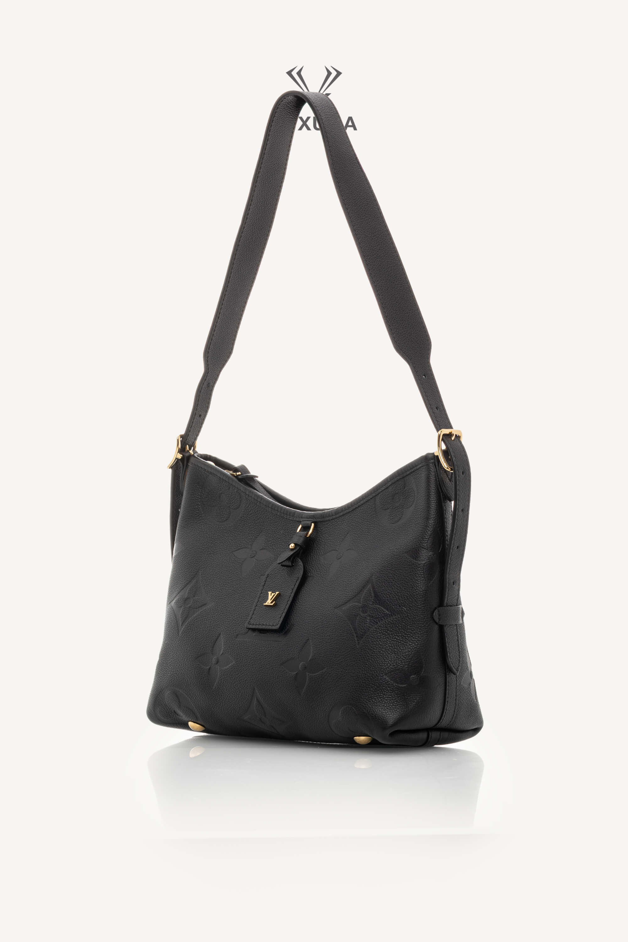 <span style="font-size: 10px;letter-spacing: .15em">HARD TO FIND</span><br>            <strong>LOUIS VUITTON</strong><br>            <div style="margin-top:10px;font-size:16px">Monogram Empreinte Leather CarryAll PM Bag Black M46288</div><br> - Image 7