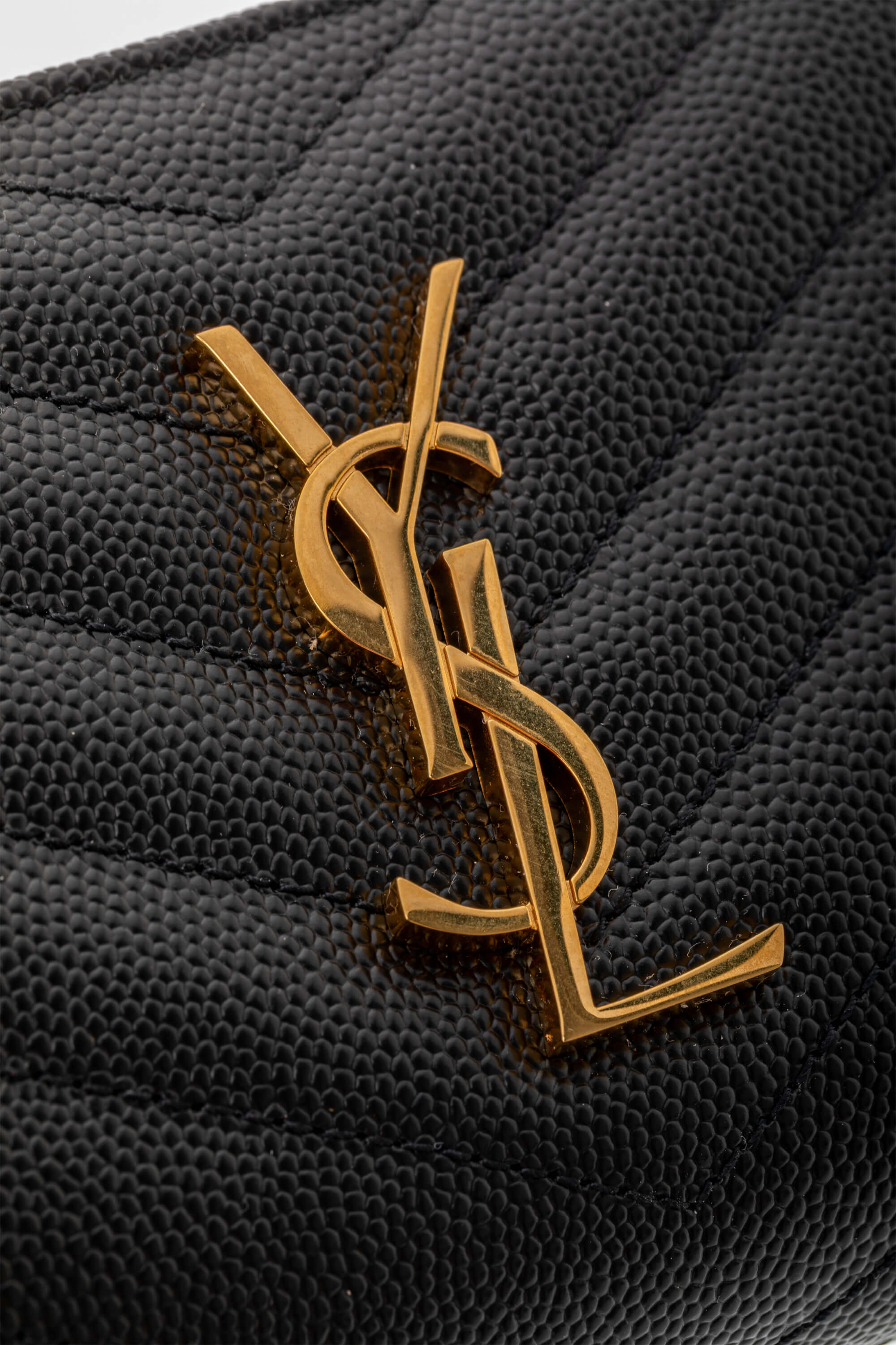 <span style="font-size: 10px;letter-spacing: .15em">BEST DEAL</span><br> <strong>SAINT LAURENT</strong><br> <div style="margin-top:10px;font-size:16px">Cassandre Matelasse Compact Zip Around Wallet in Grain de Poudre Leather Black</div><br> - Image 9