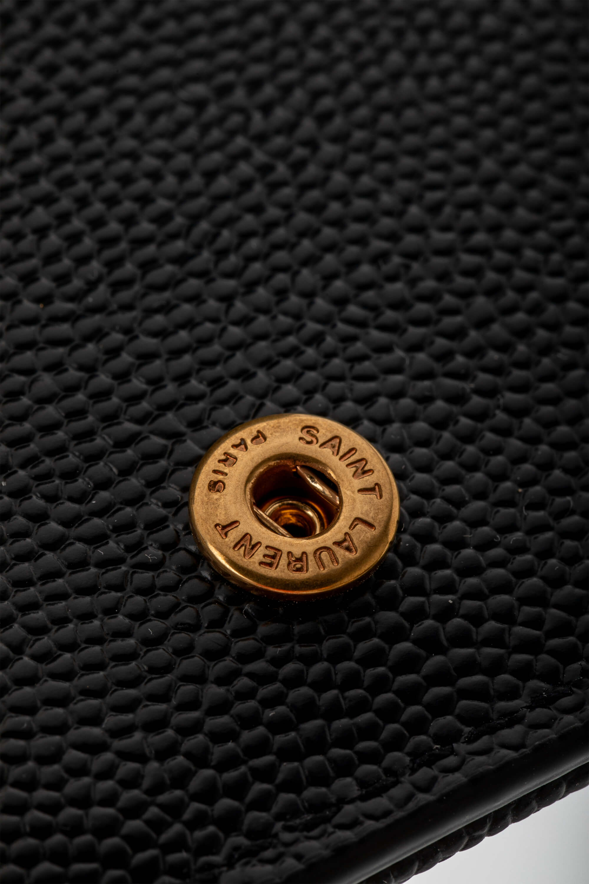 <span style="font-size: 10px;letter-spacing: .15em">BEST DEAL</span><br> <strong>SAINT LAURENT</strong><br> <div style="margin-top:10px;font-size:16px">Cassandre Matelasse Compact Zip Around Wallet in Grain de Poudre Leather Black</div><br> - Image 11