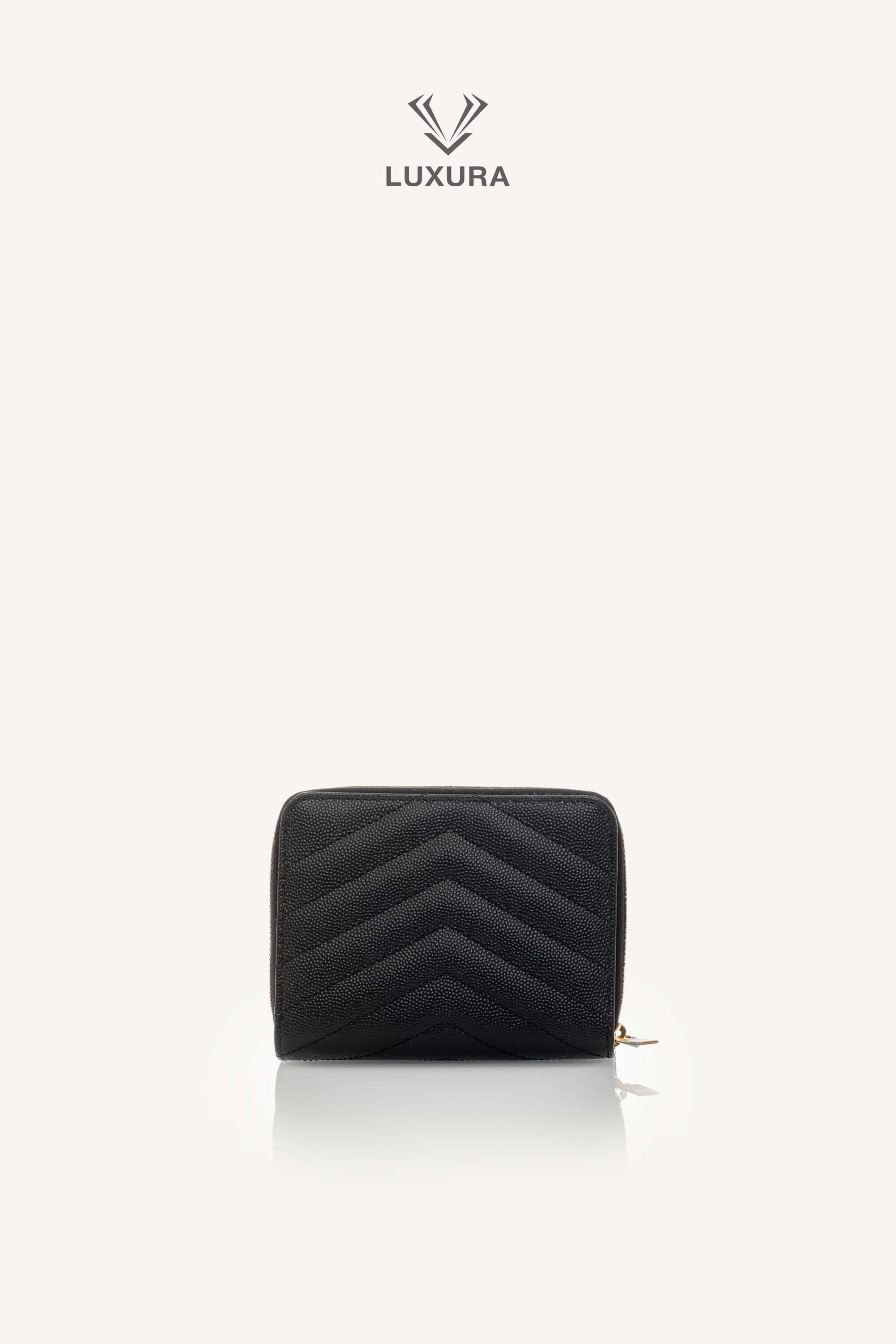 <span style="font-size: 10px;letter-spacing: .15em">BEST DEAL</span><br> <strong>SAINT LAURENT</strong><br> <div style="margin-top:10px;font-size:16px">Cassandre Matelasse Compact Zip Around Wallet in Grain de Poudre Leather Black</div><br> - Image 5