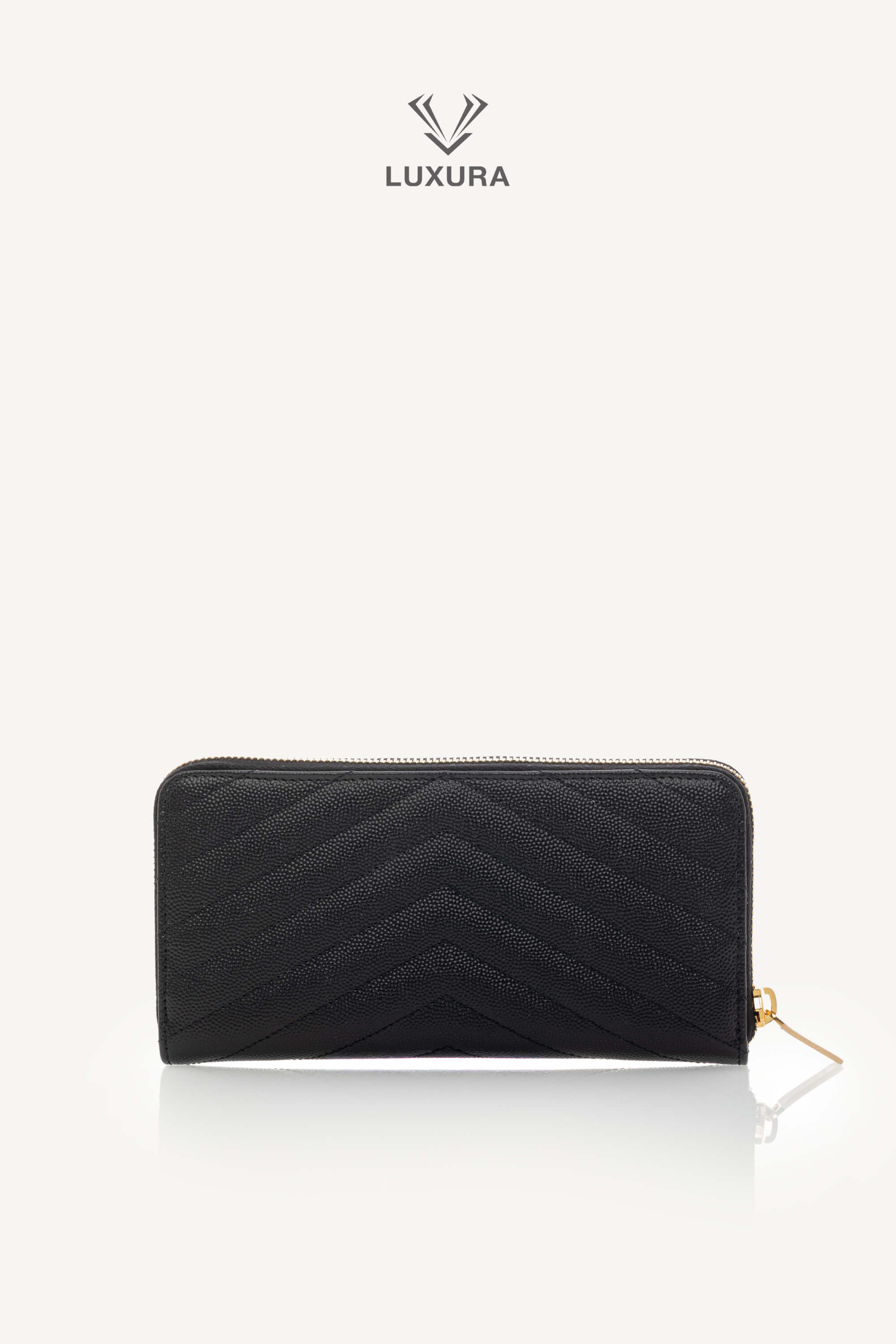 <span style="font-size: 10px;letter-spacing: .15em">BEST DEAL</span><br> <strong>SAINT LAURENT</strong><br> <div style="margin-top:10px;font-size:16px">Cassandre Matelasse Zip Around Wallet in Grain de Poudre Leather Black</div><br> - Image 6