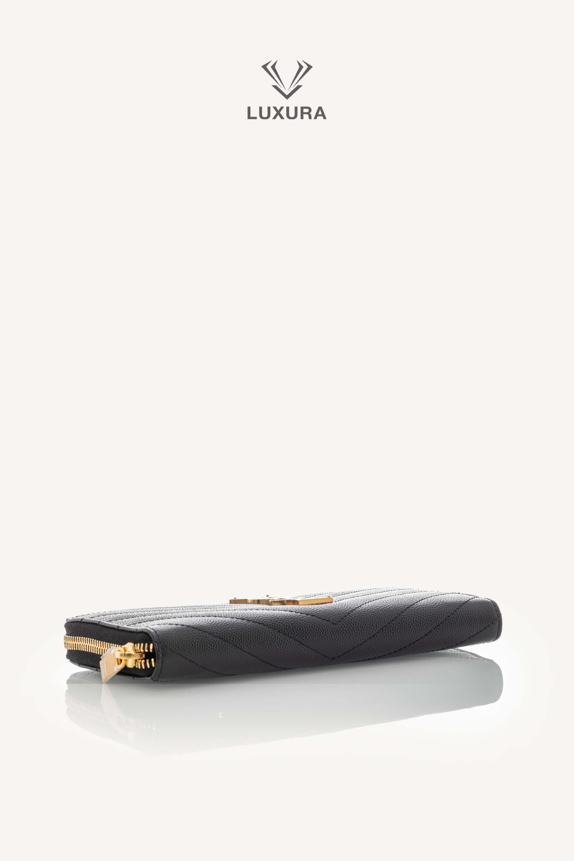 <span style="font-size: 10px;letter-spacing: .15em">BEST DEAL</span><br> <strong>SAINT LAURENT</strong><br> <div style="margin-top:10px;font-size:16px">Cassandre Matelasse Zip Around Wallet in Grain de Poudre Leather Black</div><br> - Image 19