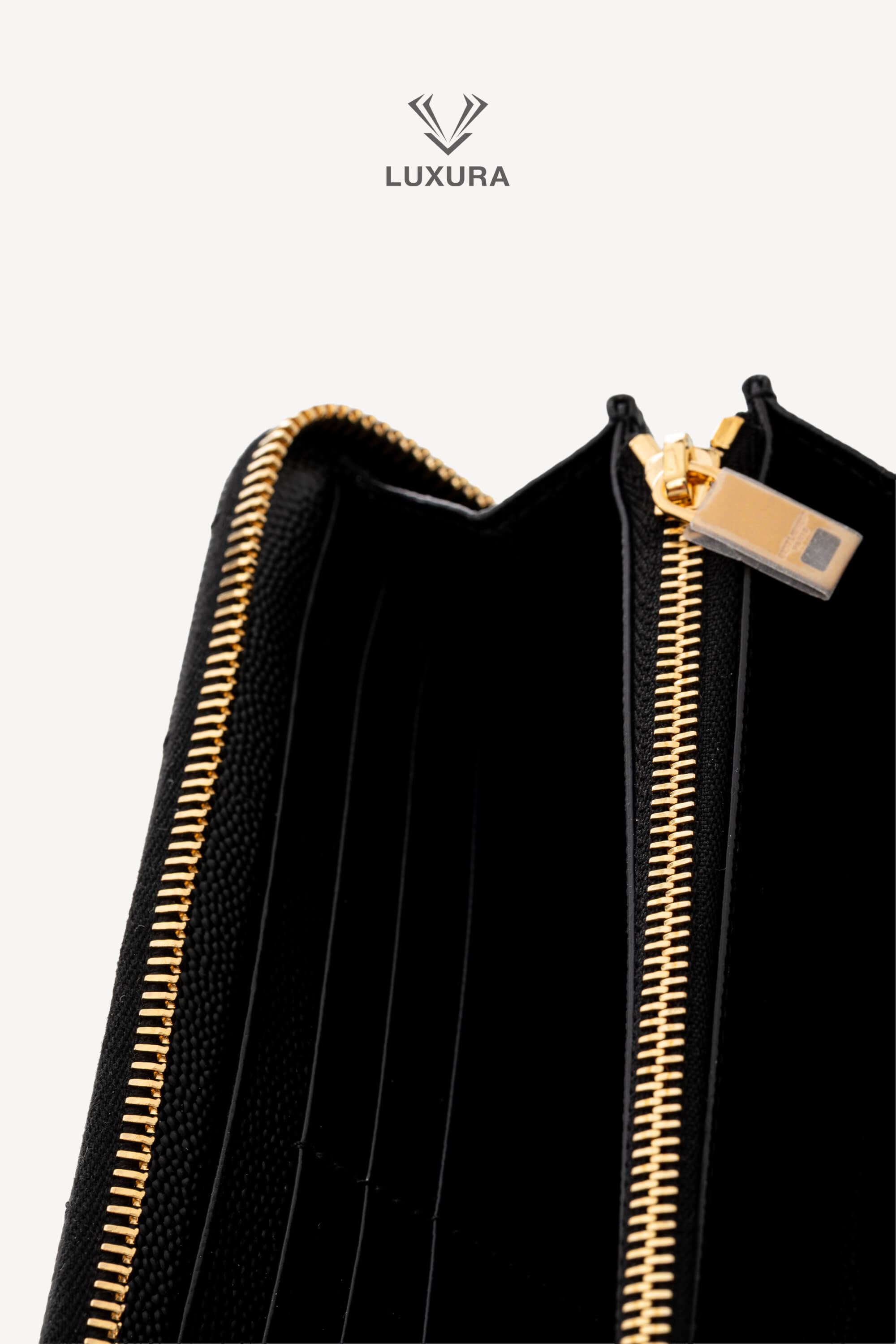 <span style="font-size: 10px;letter-spacing: .15em">BEST DEAL</span><br> <strong>SAINT LAURENT</strong><br> <div style="margin-top:10px;font-size:16px">Cassandre Matelasse Zip Around Wallet in Grain de Poudre Leather Black</div><br> - Image 10
