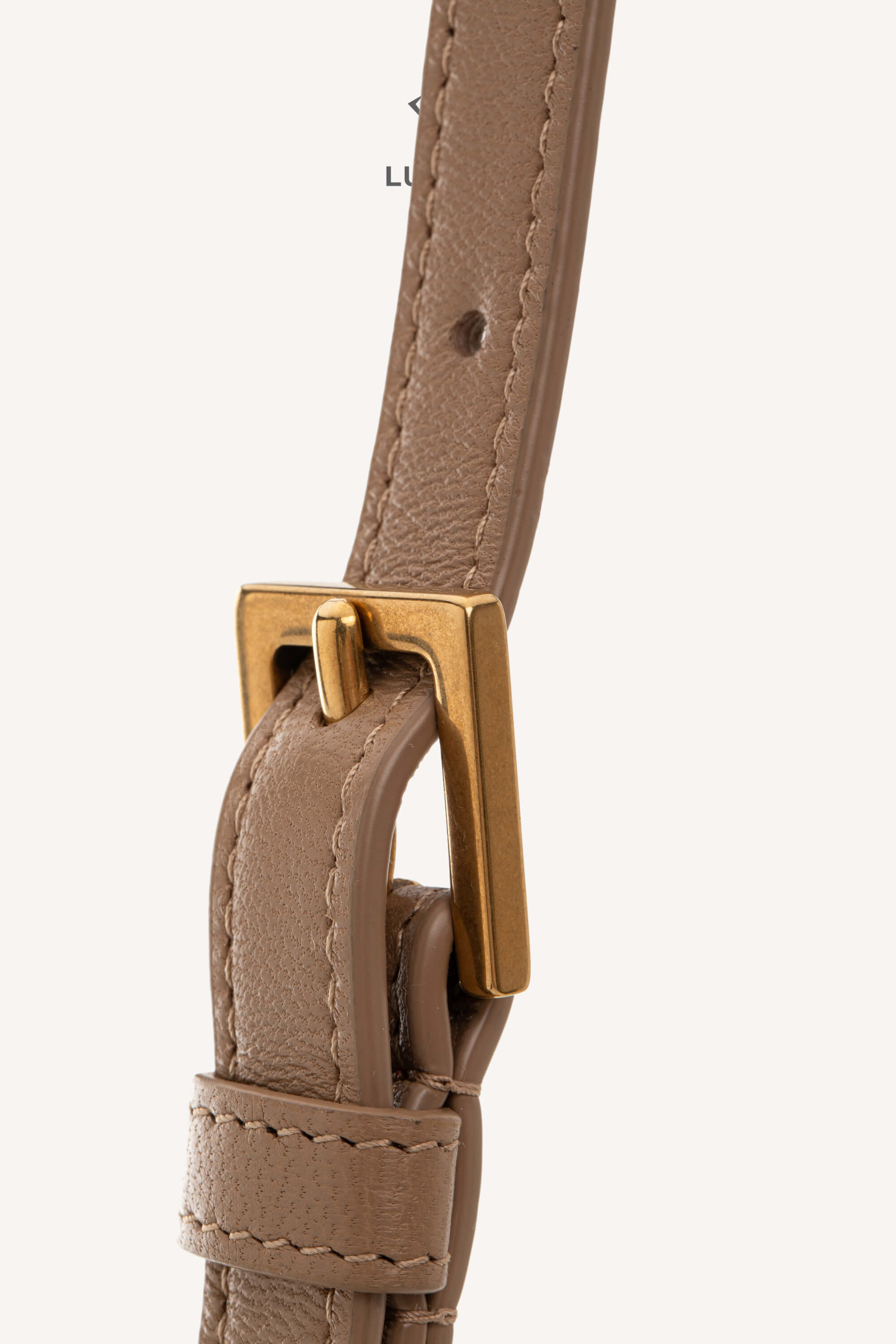 <span style="font-size: 10px;letter-spacing: .15em">NEW COLLECTION</span><br> <strong>SAINT LAURENT</strong><br> <div style="margin-top:10px;font-size:16px">Gaby Vanity Mini Quilted Leather Shoulder Bag Beige</div><br> - Image 21