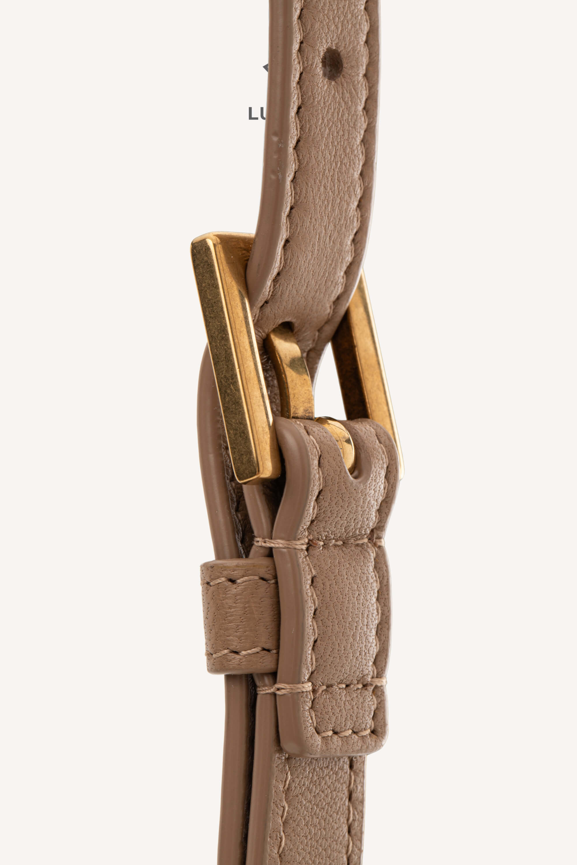 <span style="font-size: 10px;letter-spacing: .15em">NEW COLLECTION</span><br> <strong>SAINT LAURENT</strong><br> <div style="margin-top:10px;font-size:16px">Gaby Vanity Mini Quilted Leather Shoulder Bag Beige</div><br> - Image 20