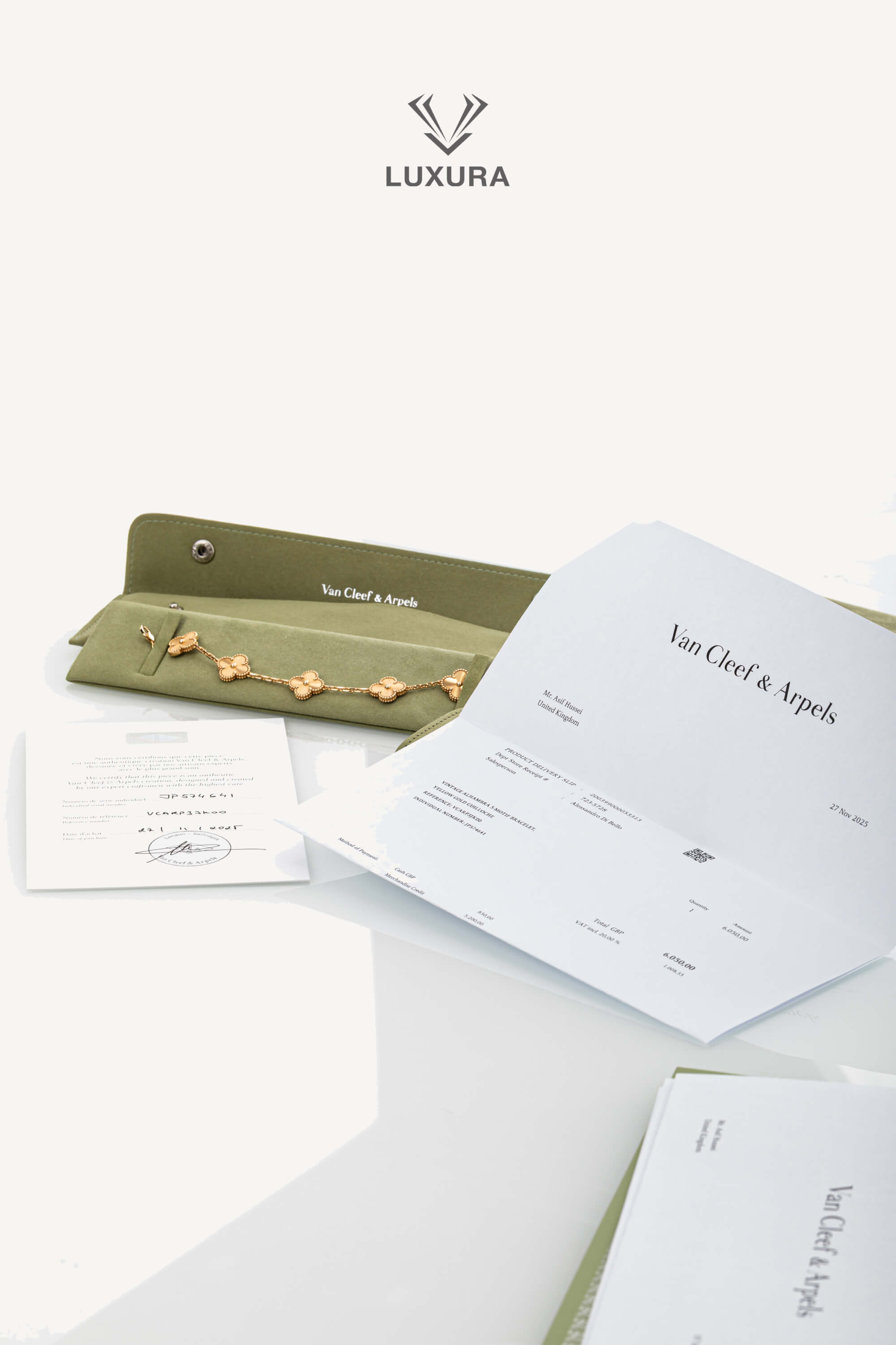 <span style="font-size: 10px;letter-spacing: .15em">BEST DEAL</span><br>            <strong>VAN CLEEF & ARPELS</strong><br>            <div style="margin-top:10px;font-size:16px">Vintage Alhambra Bracelet 5 Motifs Yellow Gold</div><br> - Image 5