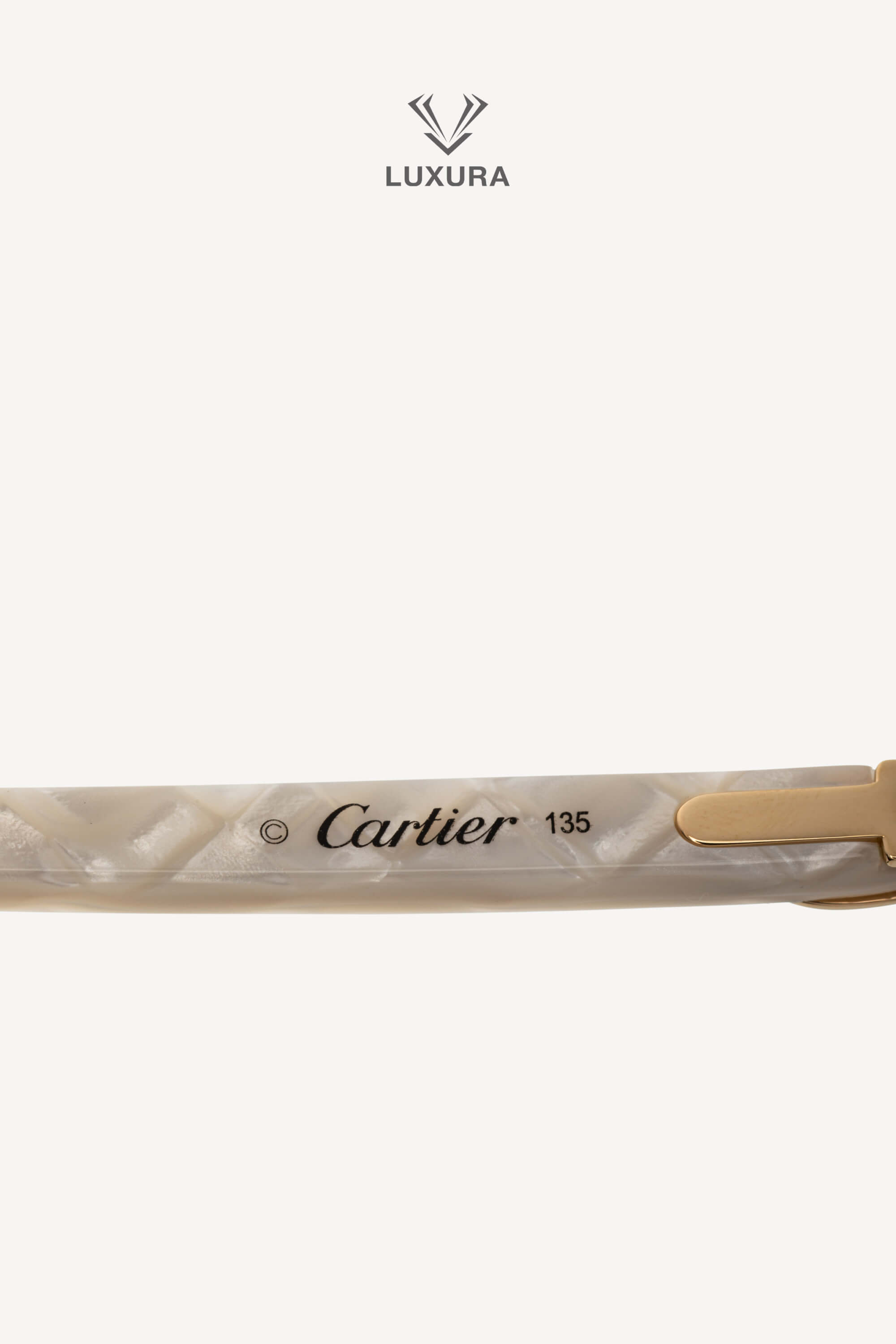 <span style="font-size: 10px;letter-spacing: .15em">BEST DEAL</span><br> <strong>CARTIER</strong><br> <div style="margin-top:10px;font-size:16px">CT0056O-002 Eyeglasses Rimless Shinny Gold-Pearl Chevron</div><br> - Image 15