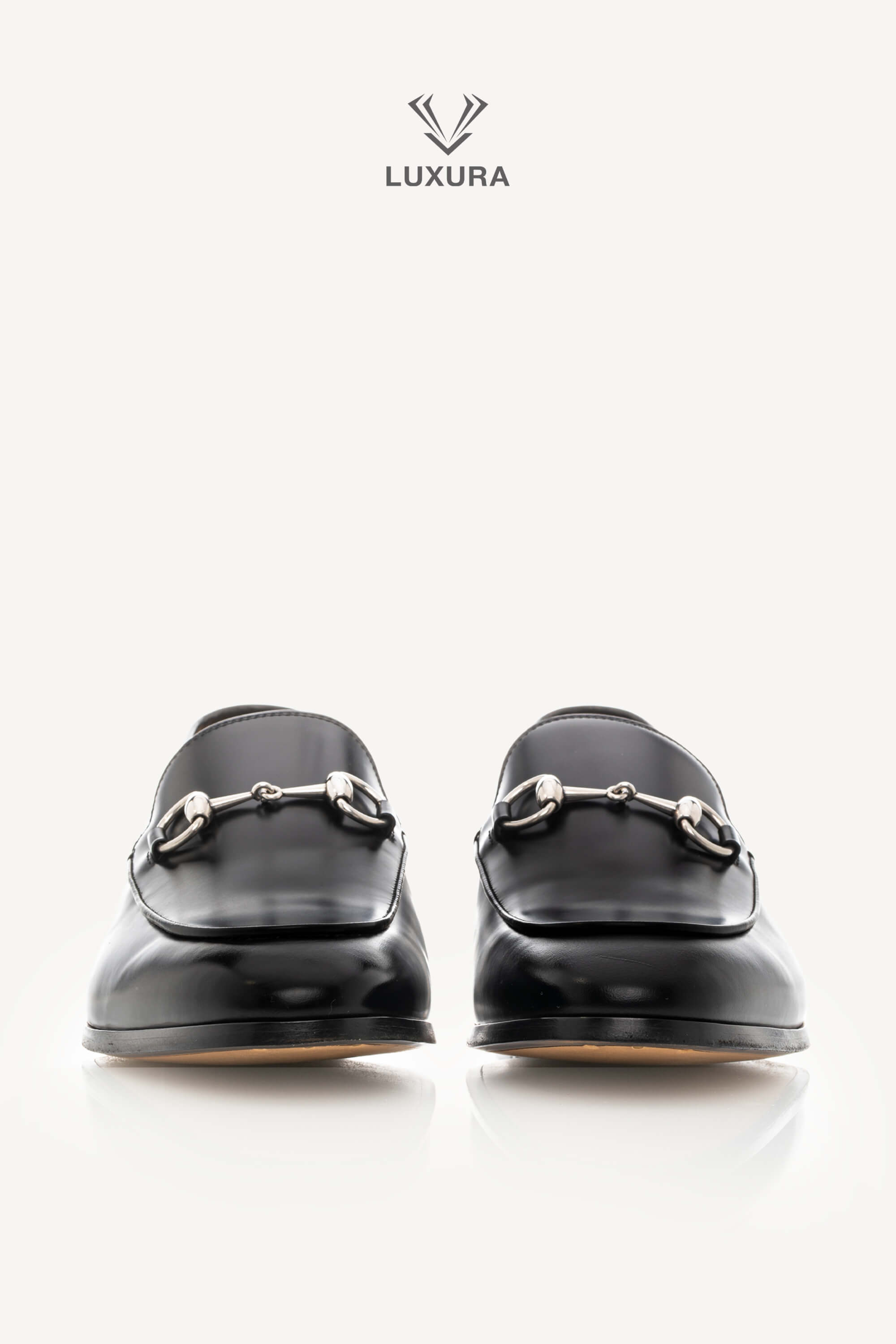 <span style="font-size: 10px;letter-spacing: .15em">BEST DEAL</span><br> <strong>GUCCI</strong><br> <div style="margin-top:10px;font-size:16px">Calfskin Horsebit Mens Jordaan Loafers Black 45</div><br> - Image 5