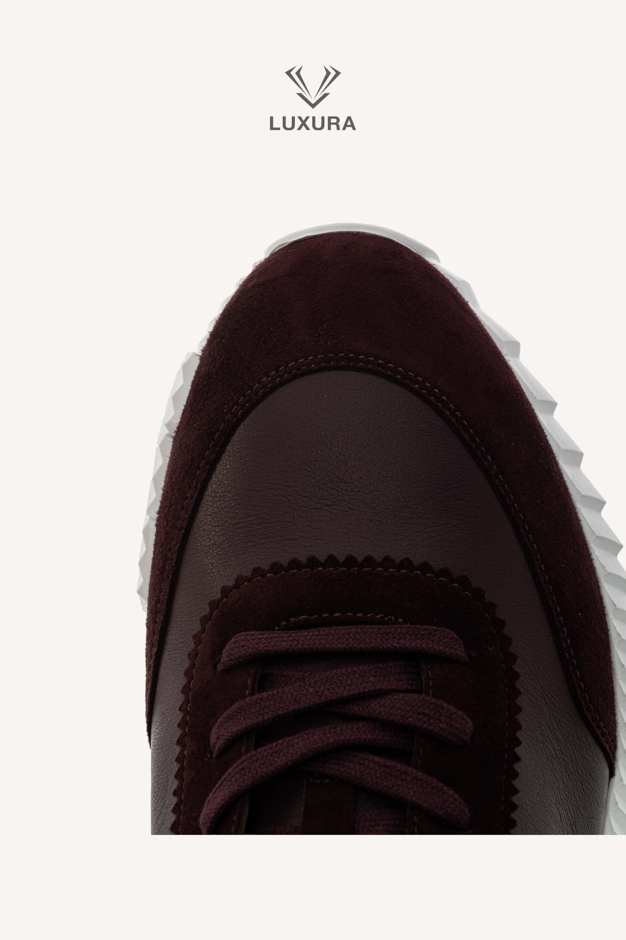 <span style="font-size: 10px;letter-spacing: .15em">HARD TO FIND</span><br>            <strong>HERMES</strong><br>            <div style="margin-top:10px;font-size:16px">Bouncing Sneaker in Calfskin and Suede Goatskin Bordeaux 42</div><br> - Image 11