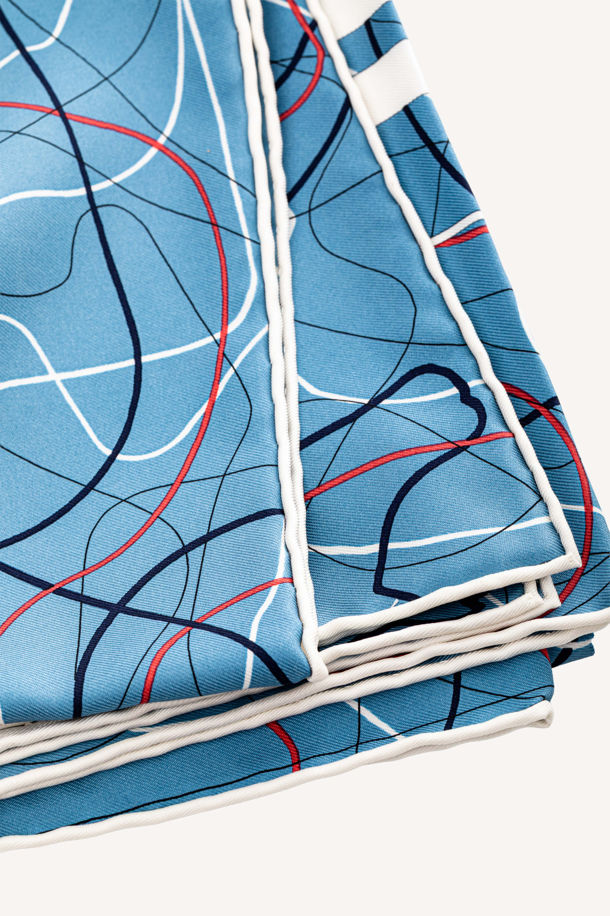 <span style="font-size: 10px;letter-spacing: .15em">HARD TO FIND</span><br> <strong>HERMES</strong><br> <div style="margin-top:10px;font-size:16px">Brides de Gala au Fil de Soie Scarf 90 Bleu Jean Blanc Corail</div><br> - Image 10