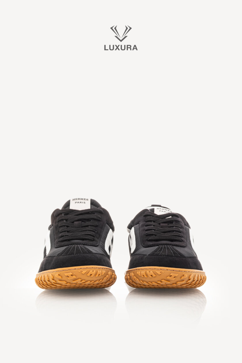 HERMES Jet Sneaker Noir Blanc 42