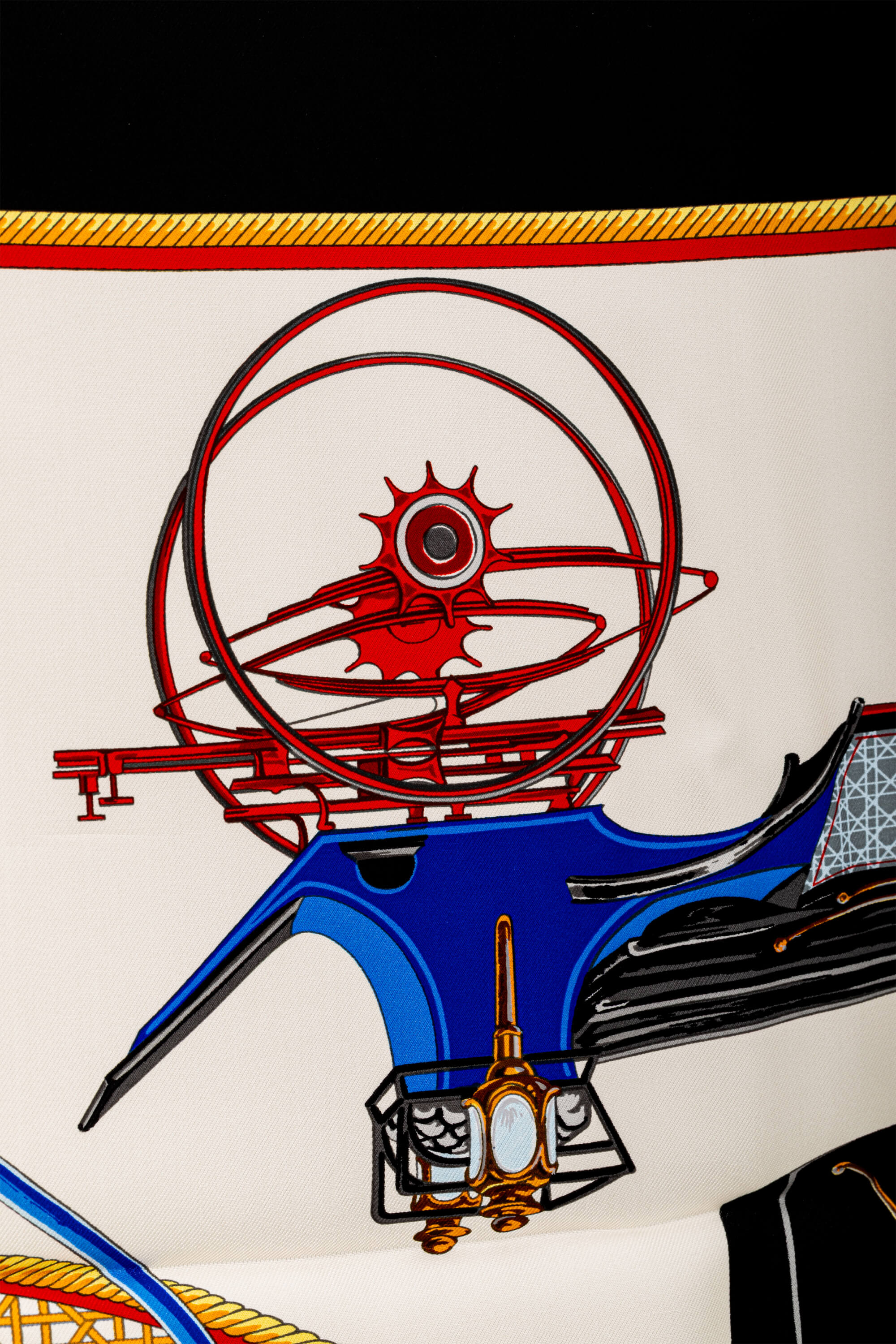 <span style="font-size: 10px;letter-spacing: .15em"></span><br> <strong>HERMES</strong><br> <div style="margin-top:10px;font-size:16px">Les voitures a transformation forever scarf 90 Noir Crème Bleu Royale</div><br> - Image 3