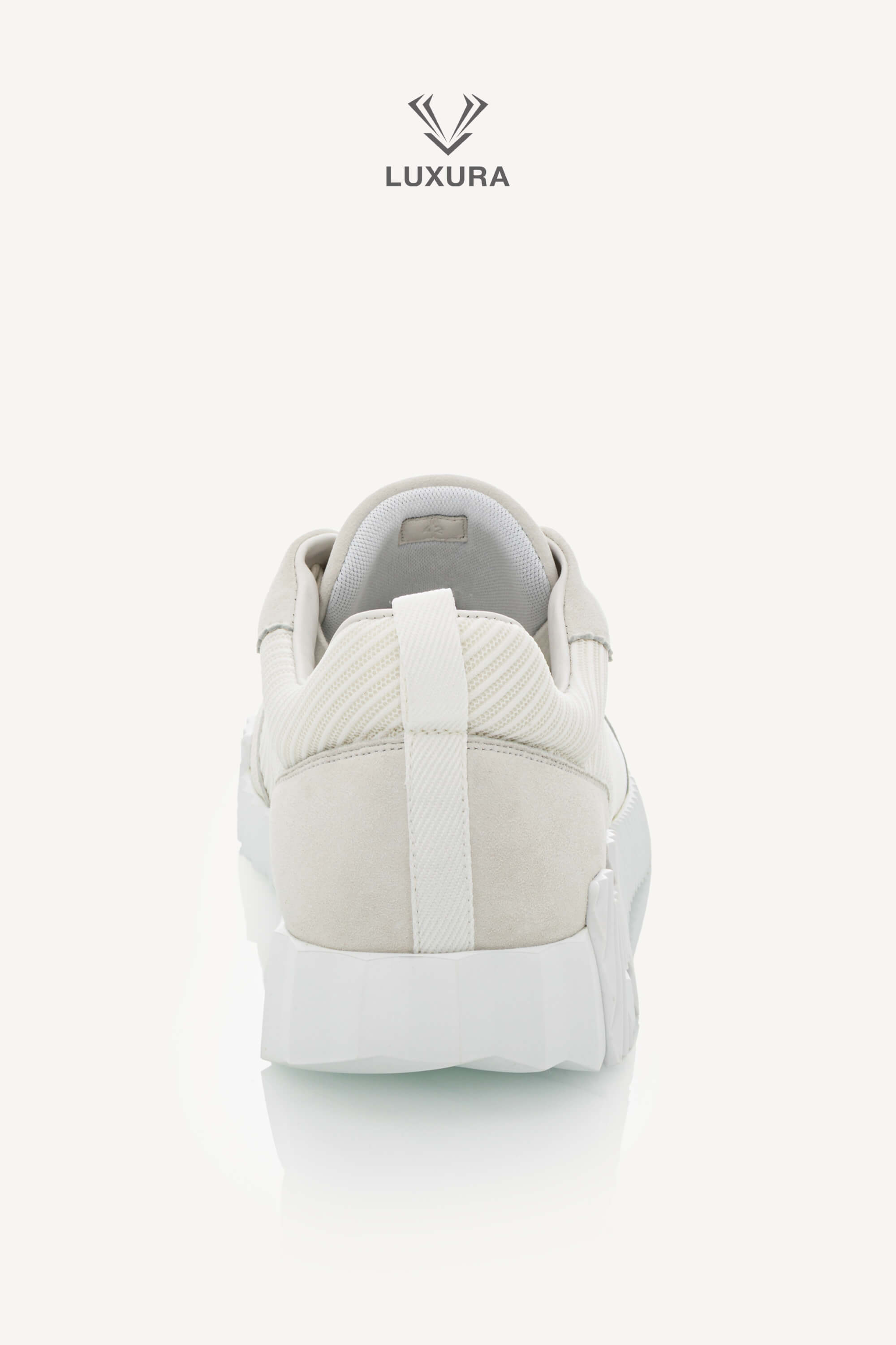 <span style="font-size: 10px;letter-spacing: .15em">HARD TO FIND</span><br> <strong>HERMES</strong><br> <div style="margin-top:10px;font-size:16px">Technical Mesh Suede Goatskin Bouncing Sneaker White 42</div><br> - Image 10
