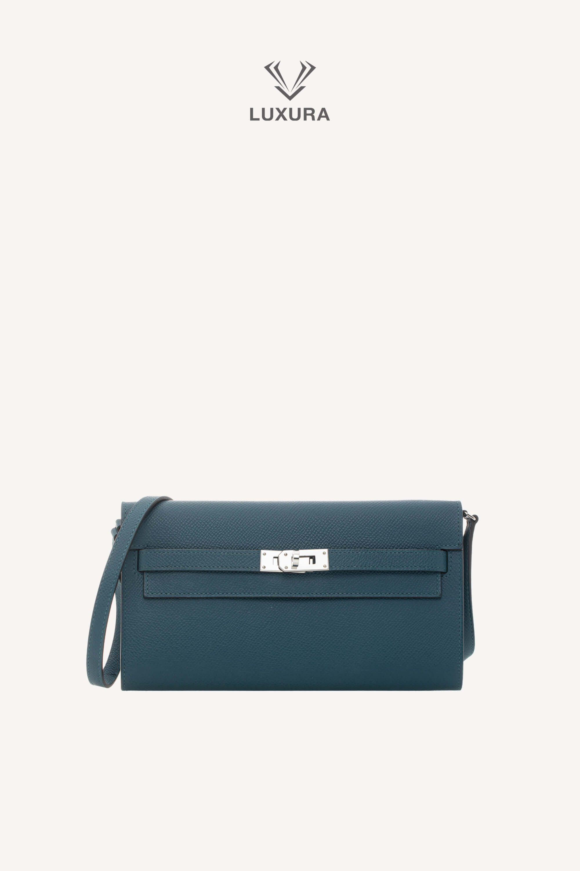 <span style="font-size: 10px;letter-spacing: .15em">BEST DEAL</span><br> <strong>HERMES</strong><br> <div style="margin-top:10px;font-size:16px">Kelly Classique To Go Wallet Bleu De Prusse</div><br>