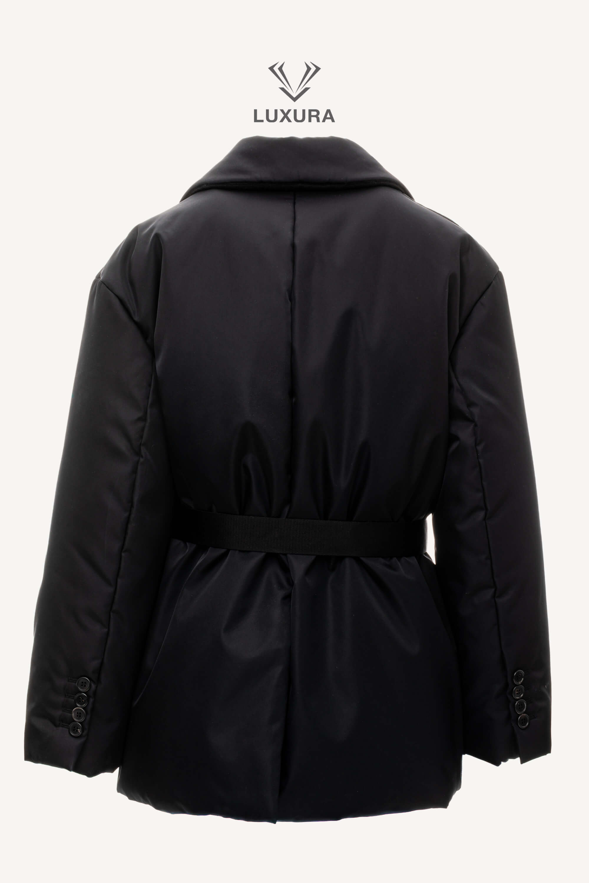 <span style="font-size: 10px;letter-spacing: .15em">BEST DEAL</span><br> <strong>PRADA</strong><br> <div style="margin-top:10px;font-size:16px">Re-Nylon Belted Down Jacket Black 40</div><br> - Image 4