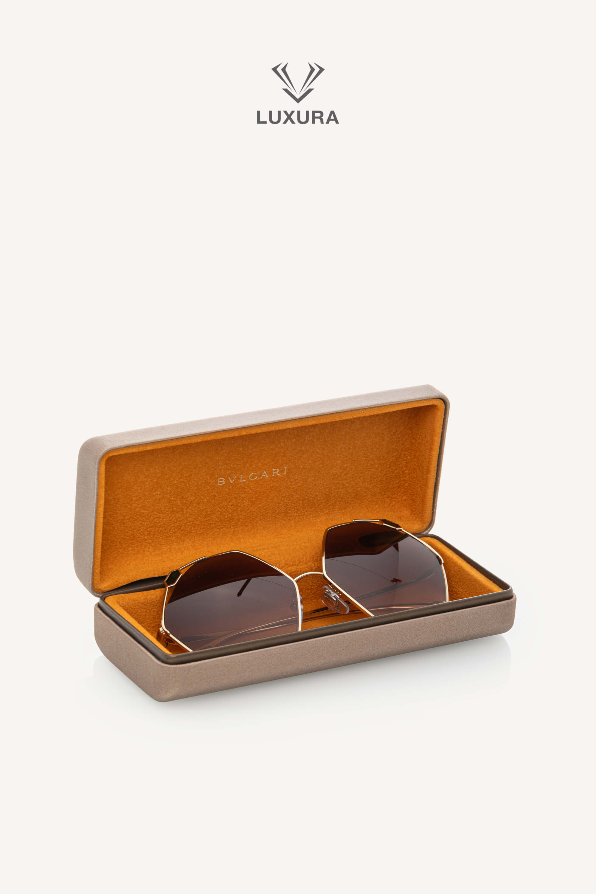 <span style="font-size: 10px;letter-spacing: .15em">HARD TO FIND</span><br><strong> BVLGARI </strong><br><div style="margin-top:10px;font-size:16px">BV6160 278/13 SERPENTEYES Ramadan Kareem Edition Gold Jewel Sunglasses</div><br> - Image 20