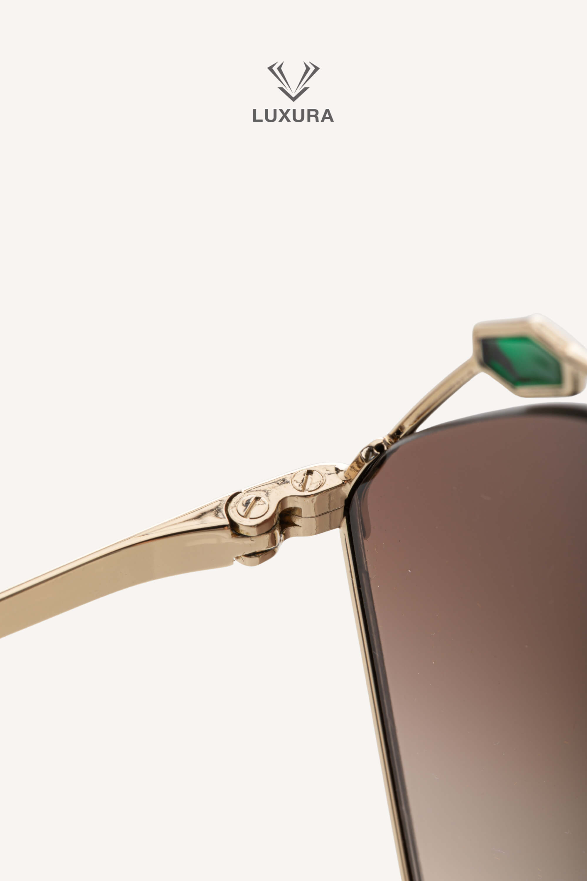 <span style="font-size: 10px;letter-spacing: .15em">HARD TO FIND</span><br><strong> BVLGARI </strong><br><div style="margin-top:10px;font-size:16px">BV6160 278/13 SERPENTEYES Ramadan Kareem Edition Gold Jewel Sunglasses</div><br> - Image 11