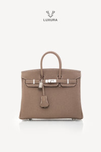 Genti de designeri pre-owned | HERMES Birkin 25 Etoupe Togo Palladium Hardware