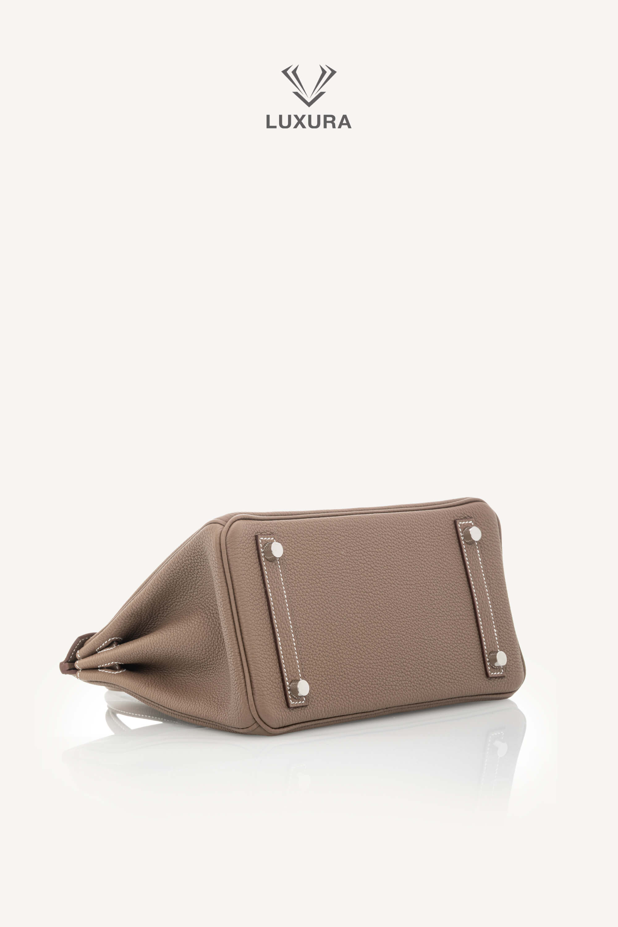 <span style="font-size: 10px;letter-spacing: .15em">HARD TO FIND</span><br> <strong>HERMES</strong><br> <div style="margin-top:10px;font-size:16px">Birkin 25 Etoupe Togo Palladium Hardware</div><br> - Image 39