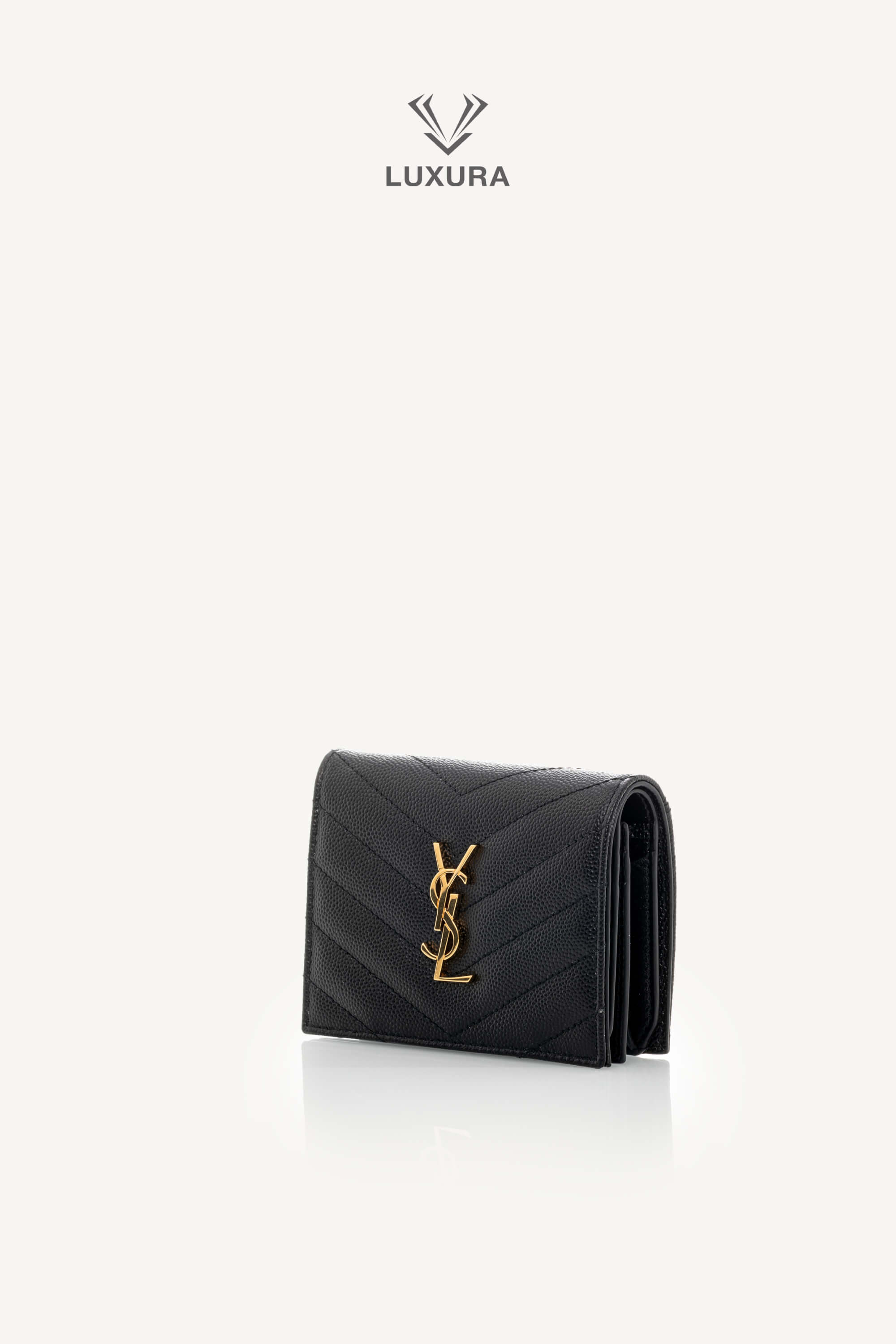 <span style="font-size: 10px;letter-spacing: .15em">BEST DEAL</span><br>            <strong>SAINT LAURENT</strong><br>            <div style="margin-top:10px;font-size:16px">Cassandre Matelasse Flap Card Case in Grain de Poudre Leather</div><br> - Image 5
