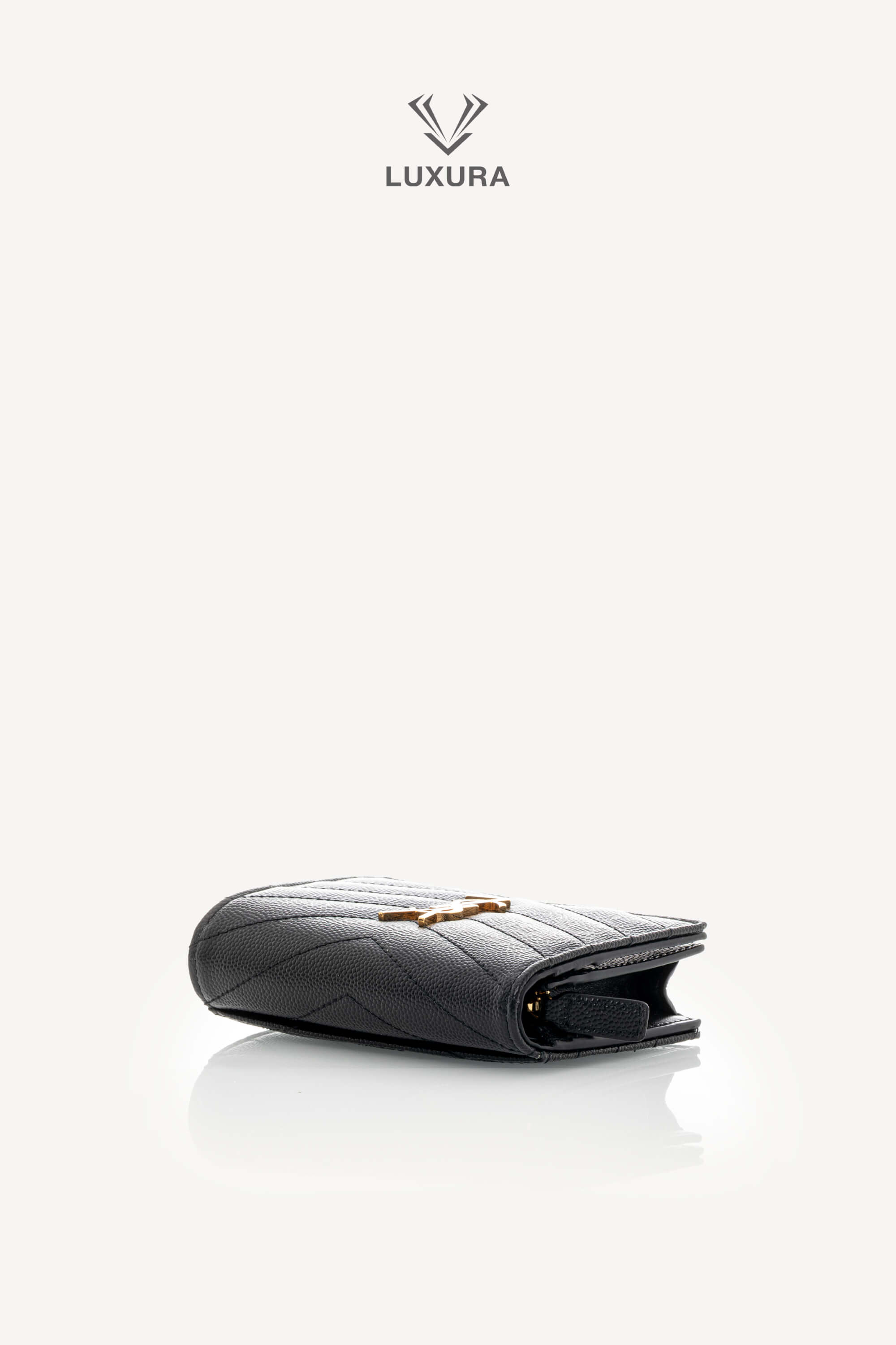 <span style="font-size: 10px;letter-spacing: .15em">BEST DEAL</span><br>            <strong>SAINT LAURENT</strong><br>            <div style="margin-top:10px;font-size:16px">Cassandre Matelasse Flap Card Case in Grain de Poudre Leather</div><br> - Image 14